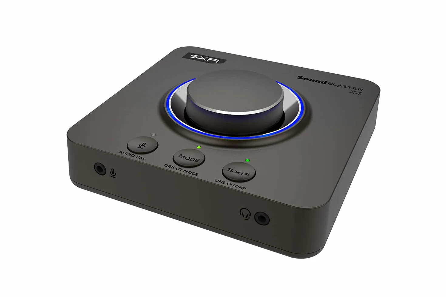 Creative Sound Blaster X4 Hi-Res 24bit/192kHz DAC USB Externo y Tarjeta de Sonido Amp, Multicanal, Sonido Surround Discreto 7.1, Entrada de Cascos para PC, Mac