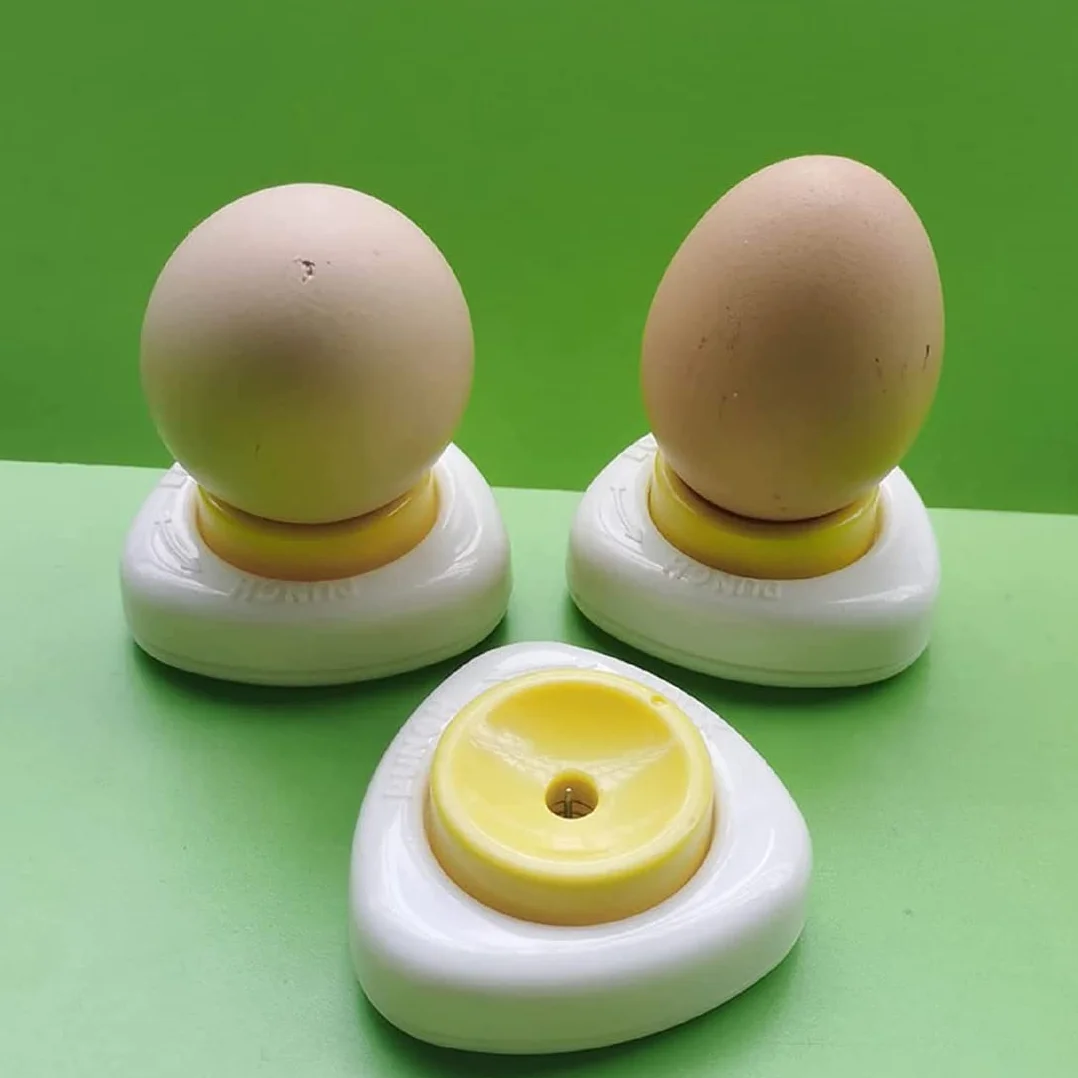 Perforador de Huevos 2Pcs Cortadores Semiautomáticos Paletas Perforadas Barra de Cocina