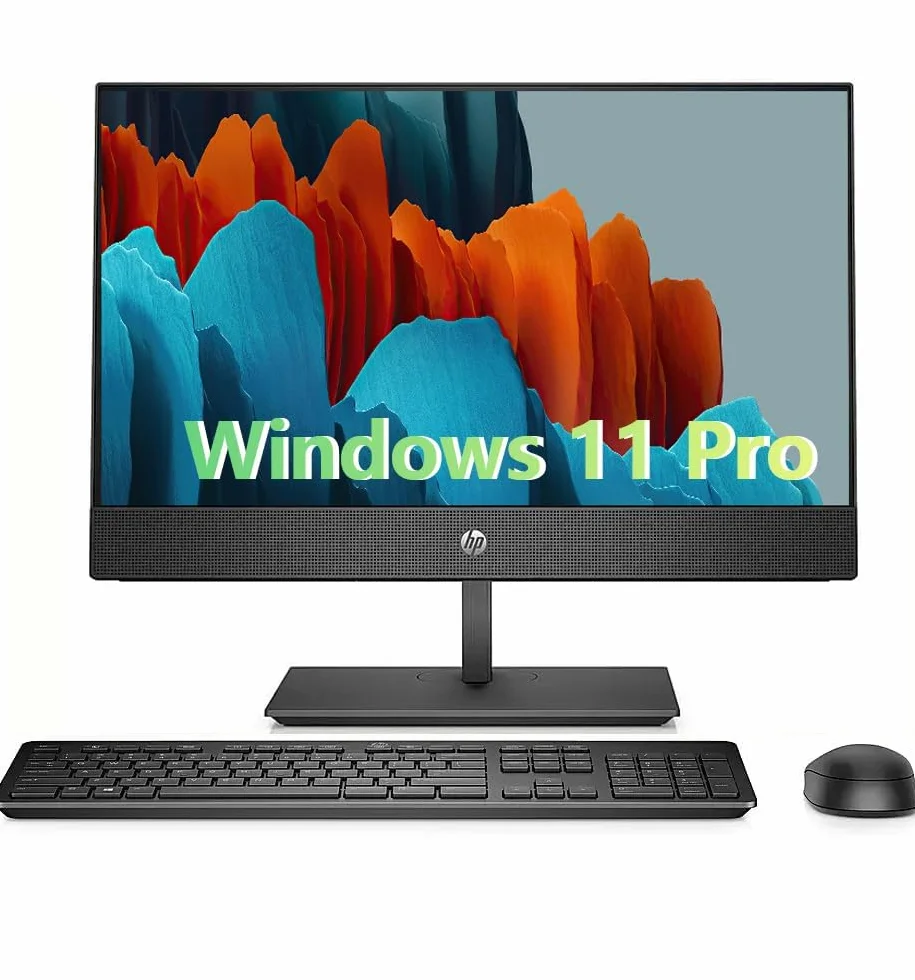 HP ProDesk 600 G5 - Ordenador de sobremesa todo en uno, con monitor de 21,5 pulgadas, Intel Core i5 – 9500, 8 GB de RAM, 256 GB SSD, teclado EE.UU., WiFi, Bluetooth, Windows 11 Pro (reacondicionado)