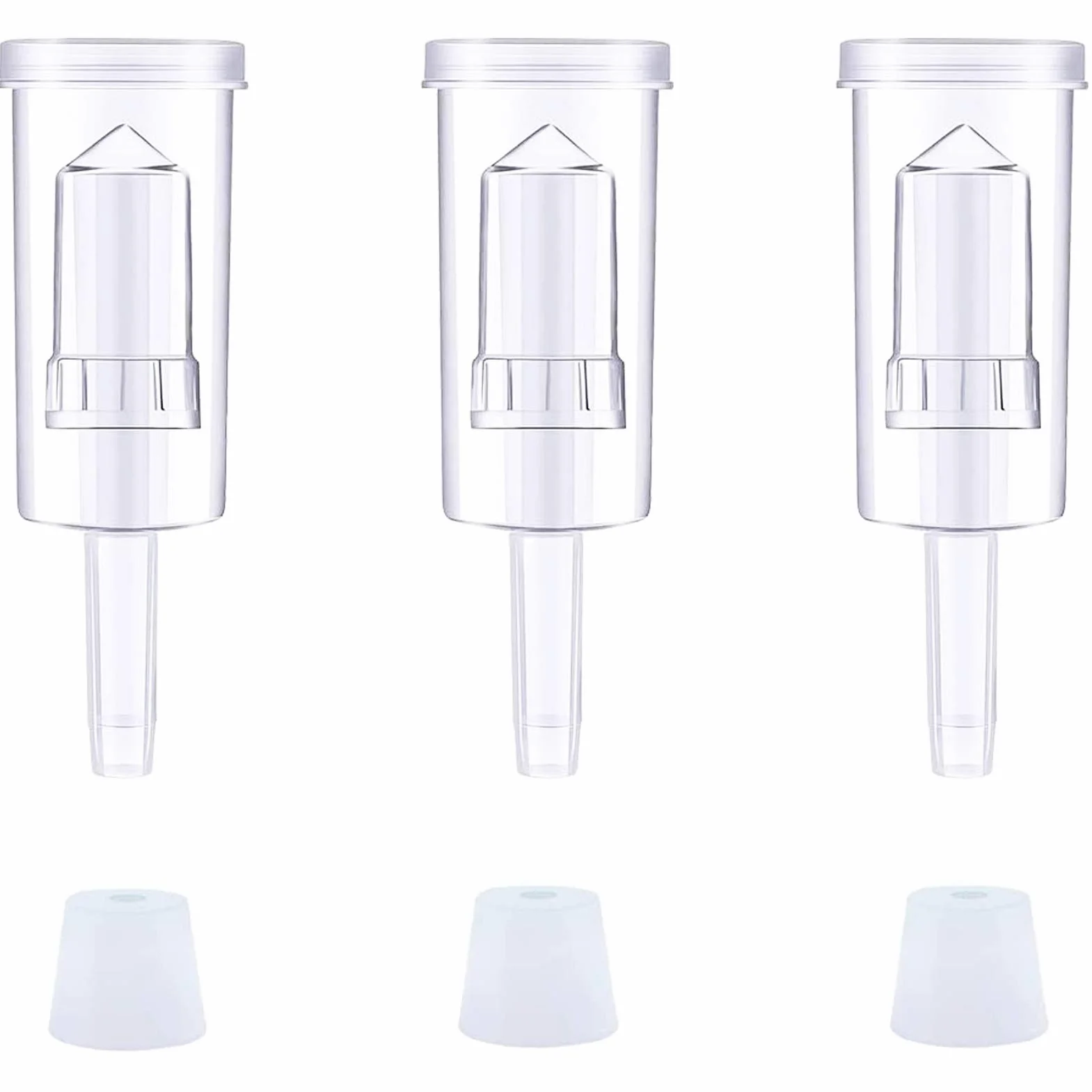 Airlock Fermentacion 3PCS Esclusa de Aire Plástico para Cerveza, Vino