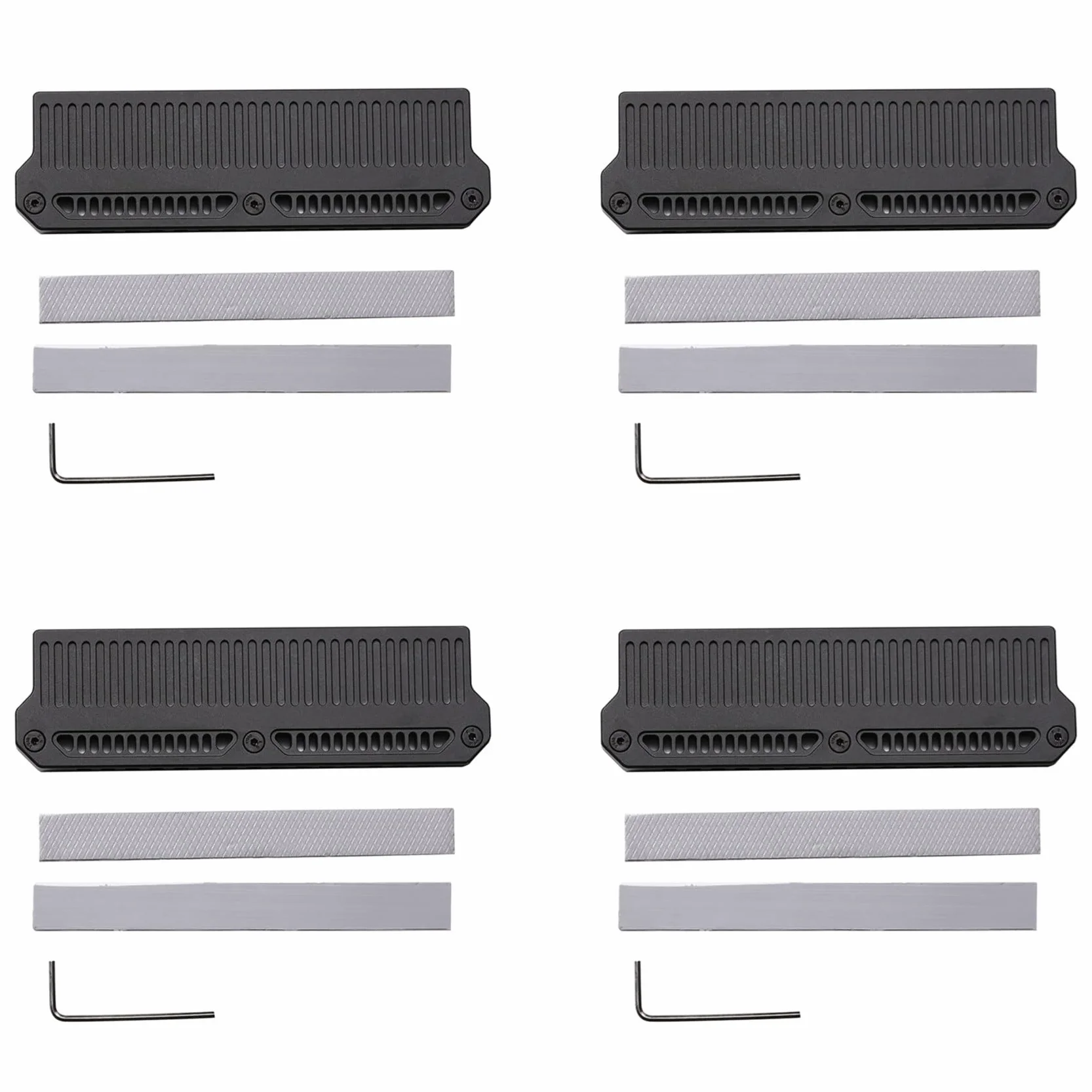 4X DDR4 DDR5 Memoria RAM Disipador de Enfriador Chaleco de Enfriamiento de Memoria Radiador de Aluminio con Conductor de de Grasa de Silicona de 9 W, Negro