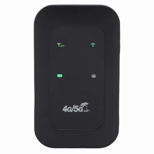 4G 5G WiFi Hotspot, LTE Mobile Router mit SIM -Kartensteckplatz, 2100 MAh Langlebiger und Wiederaufladbarer Unterstützt 300 Mbit/S, 10 Gerätekonnektivität, Tragbare