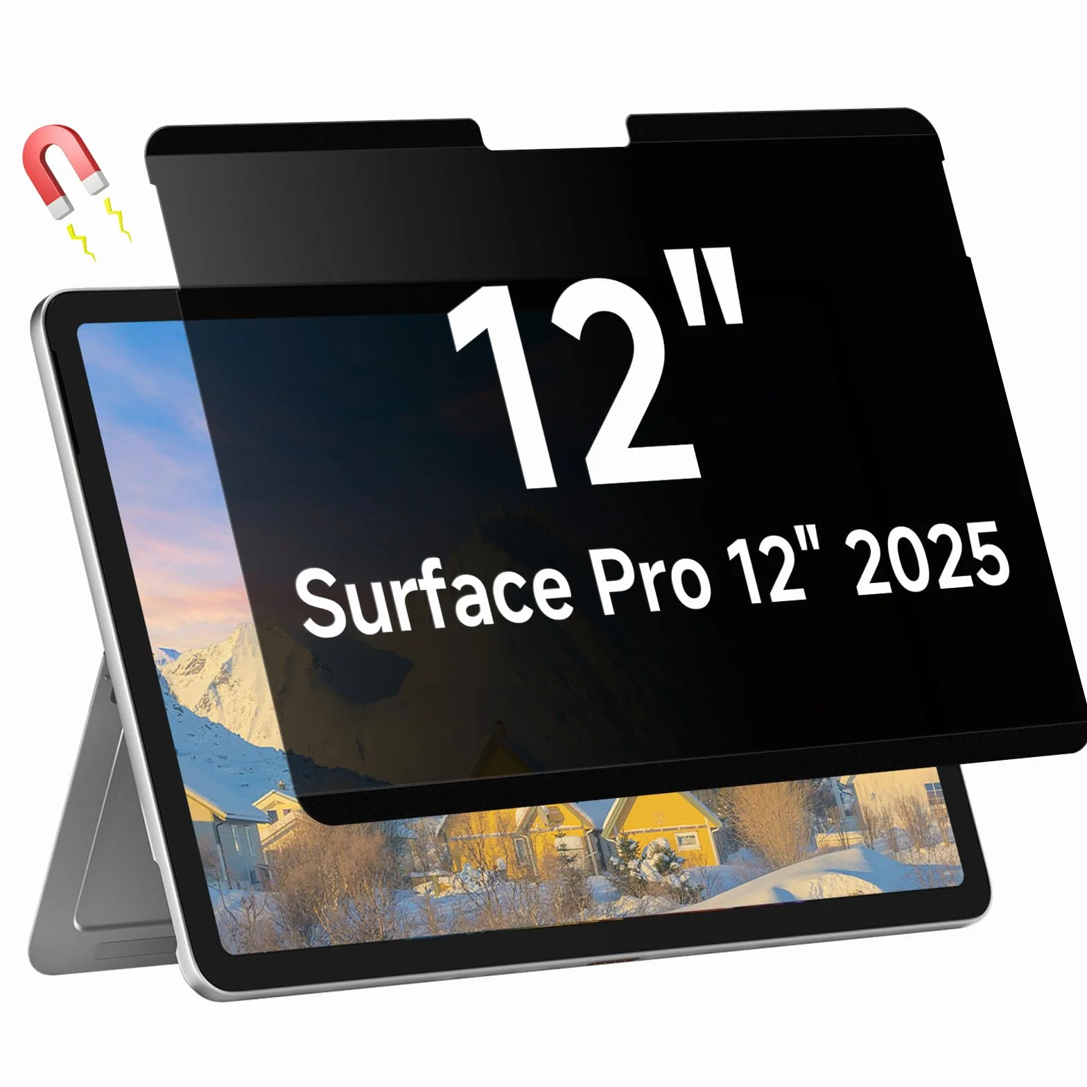 Magnético Filtro de Privacidad para Microsoft Surface Pro 12 Pulgadas (2025), Anti Luz Azul, Antirreflectante, Extraíble Filtros de Pantalla para Ordenador portáti para Surface Pro 12''