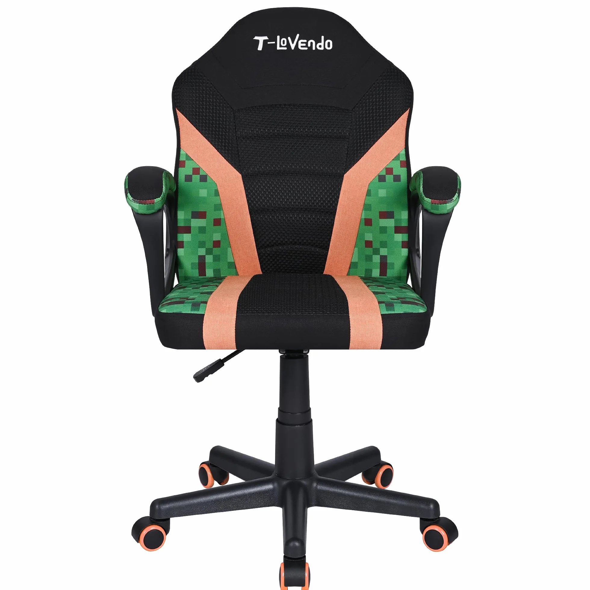 Silla Gaming Oficina Infantil de Tela giratoria ergonómica con Ruedas Brazos diseño Moderno sillón Gamer Ordenador