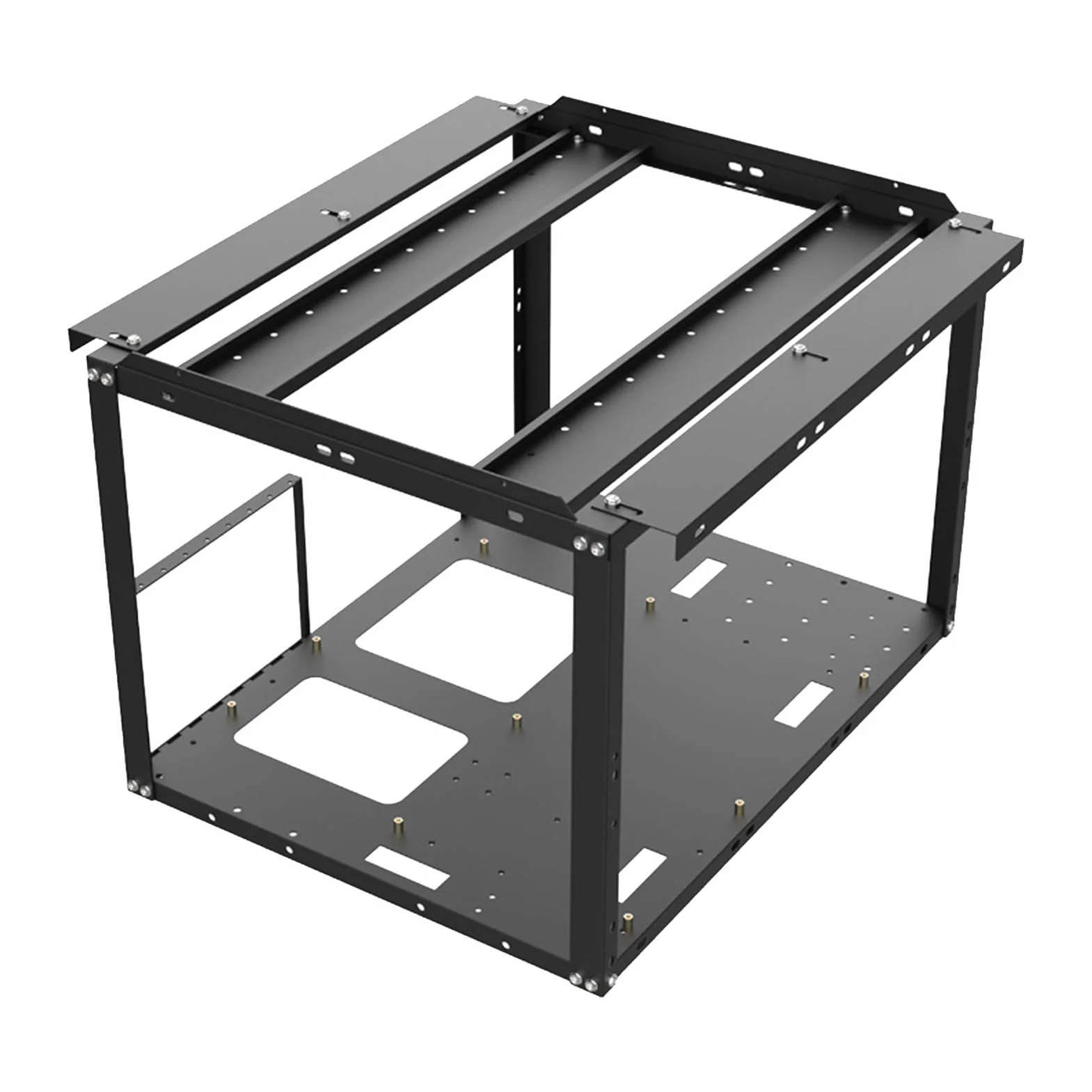 Marco de Metal con Marco de minería Abierto para -rig, Carcasas de | PC con refrigeración, fácil acceso a componentes de hardware | Perfecto para banco de pruebas GPU, construcción de Bure