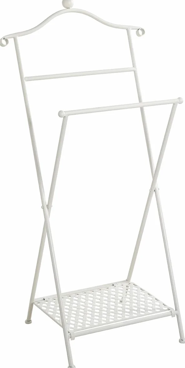 HAKU Möbel galan de noche blanco encalado metal 46x98x35 cm Bohemio