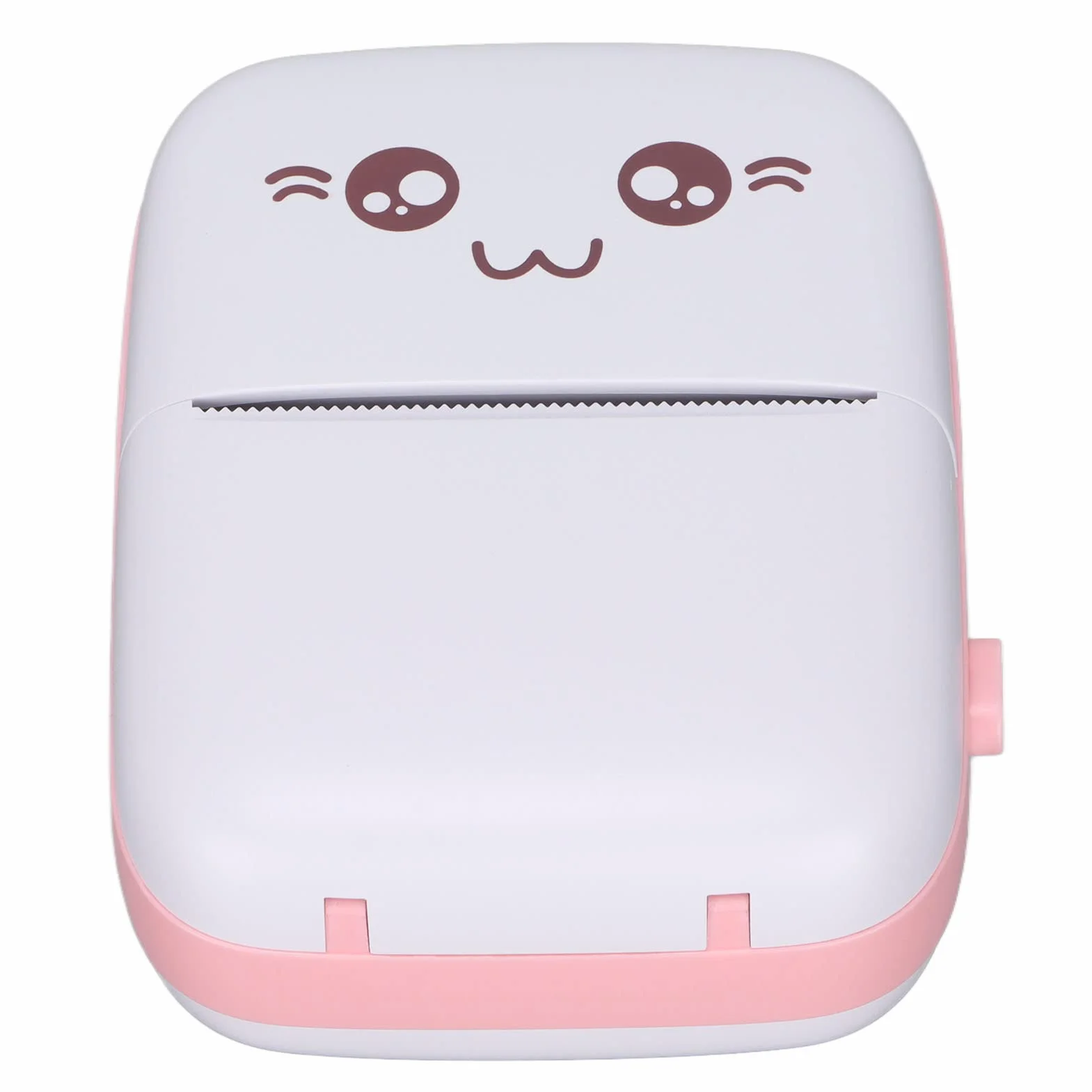 Bewinner Mini Impresora Térmica Portátil de Papel de Bolsillo para Fotos para Regalos, Impresora de Bolsillo sin Tinta Inalámbrica, Conexión USB, Impresión de 58 Mm, para Oficina, (Rosa)