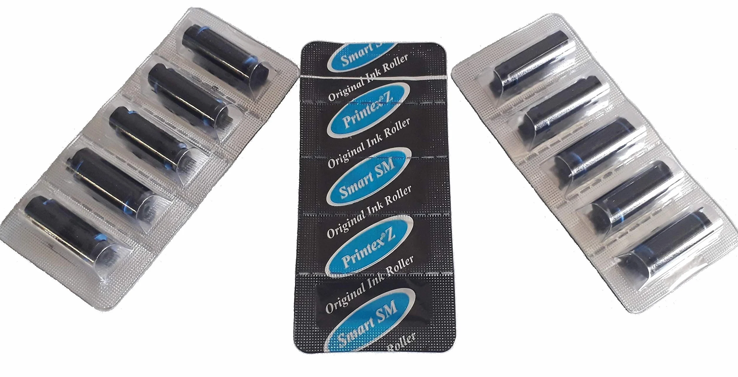 Rodillos de Tinta Negra para Etiquetadoras Printex Smart y Printex Z - Paquete de 5 Unidades