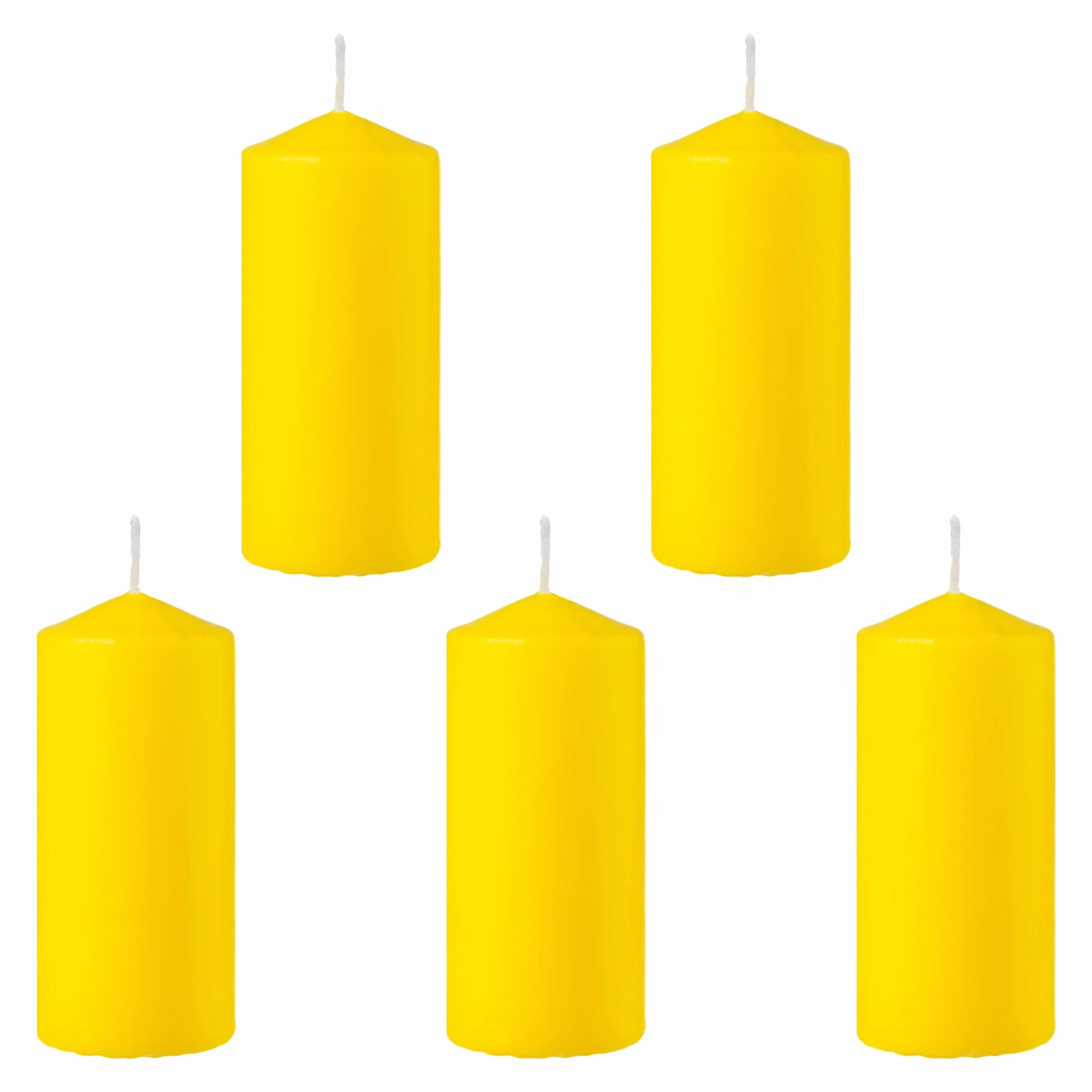 Pack de 5 Velas Aromáticas Citronela 140g, Velón Taco de Cera 25h Duración - Antimosquitos Naturales, Ideal para Jardín, Terraza, Camping y Barbacoas, 11 x 4.7 cm