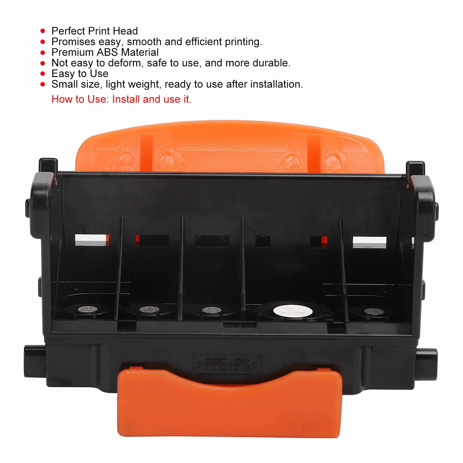 Cabezal de Impresión a Color, Qy6 0073 Mp620 Reemplazo del Cabezal de Impresión Abs Reemplazo del Cabezal de Impresión para Impresora Ip3600 Ip3680 Mp540 Mp545 Mp550 Mp558 Qy6‑0073 (0073 negro)