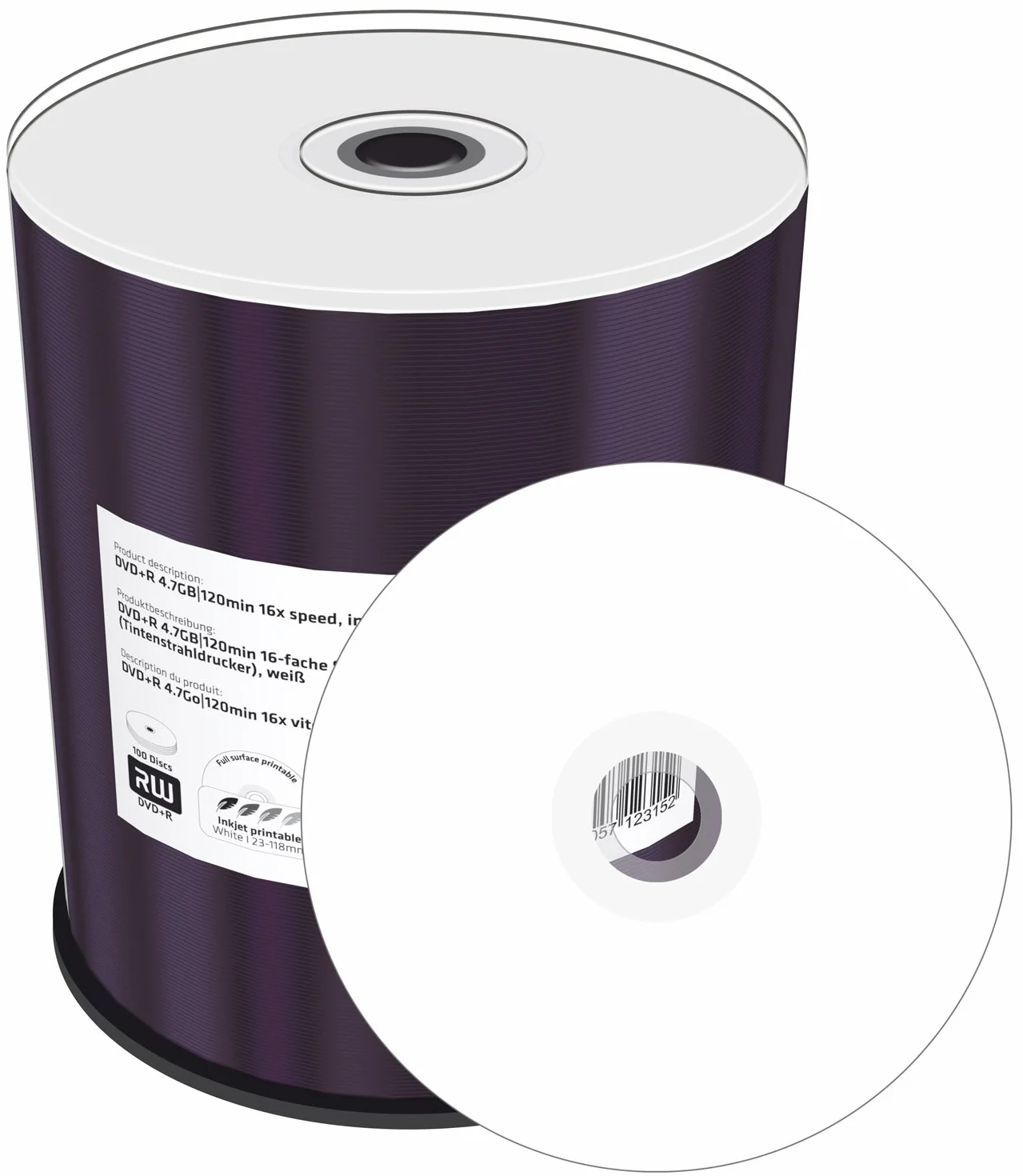 MediaRange MR414 - DVD+RW regrabables (100 Discos)