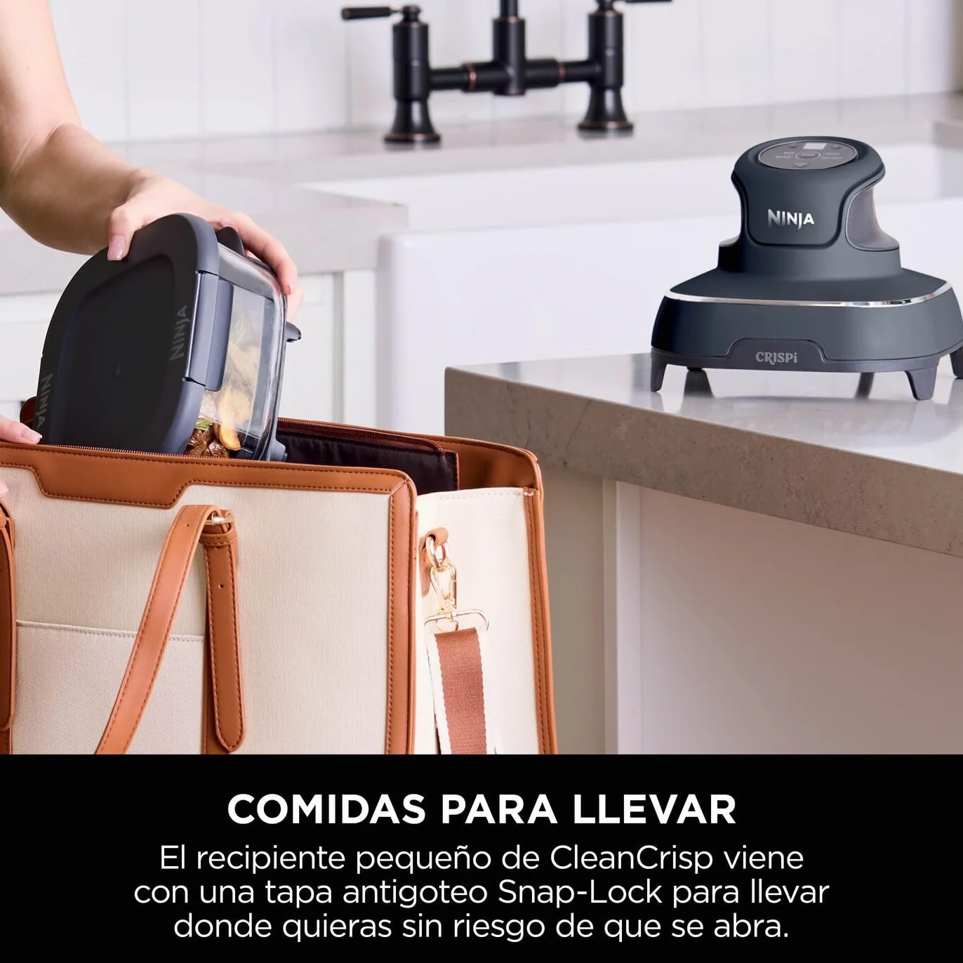 Ninja CRISPi Freidora de Aire 3.8L 1700W 4 en 1 Gris FN101EUGY