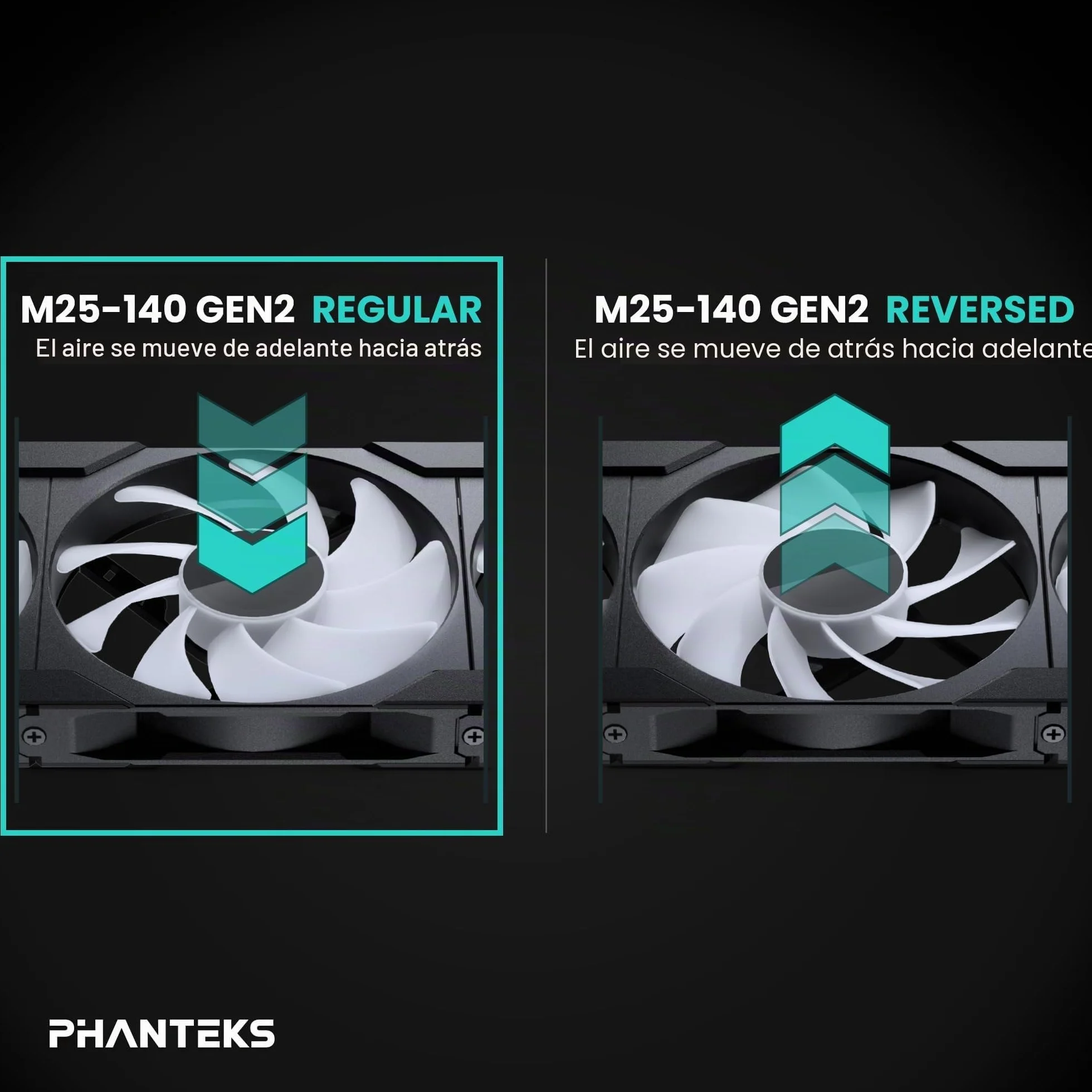 PHANTEKS M25 Gen2 PWM D-RGB L?fter, 3er-Pack - 140mm, schwarz
