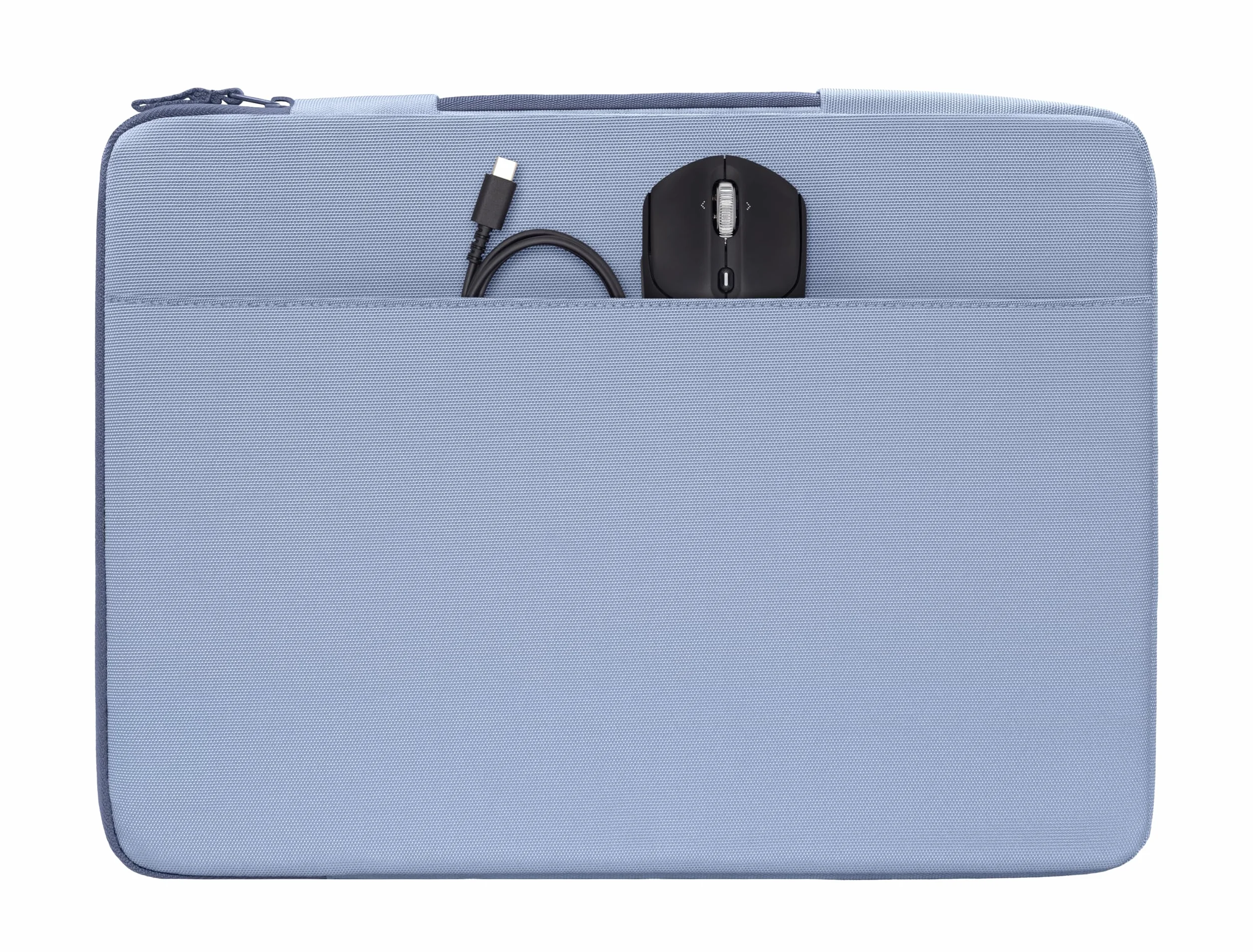 HP Funda Protectora para Portátil 15-16 Pulgadas, Acolchada Antigolpes, Resistente al Agua 600D, con Asa Retráctil y Bolsillo para Accesorios, Compatible con Laptop hasta 16", Color Azul Claro
