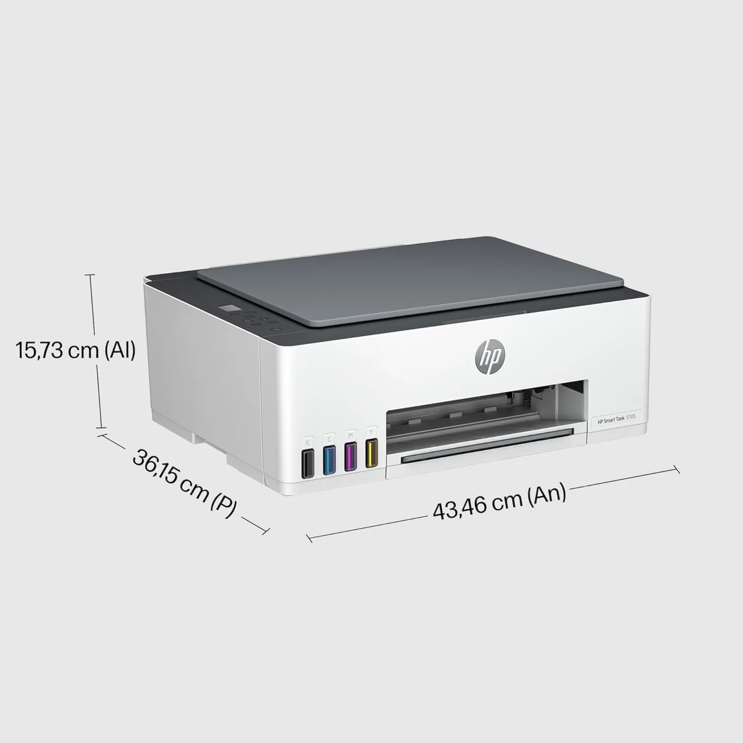 HP Smart Tank 5105 Impresora multifunción 3 en 1 Wi-Fi impresión móvil Tinta incluida gran alcance