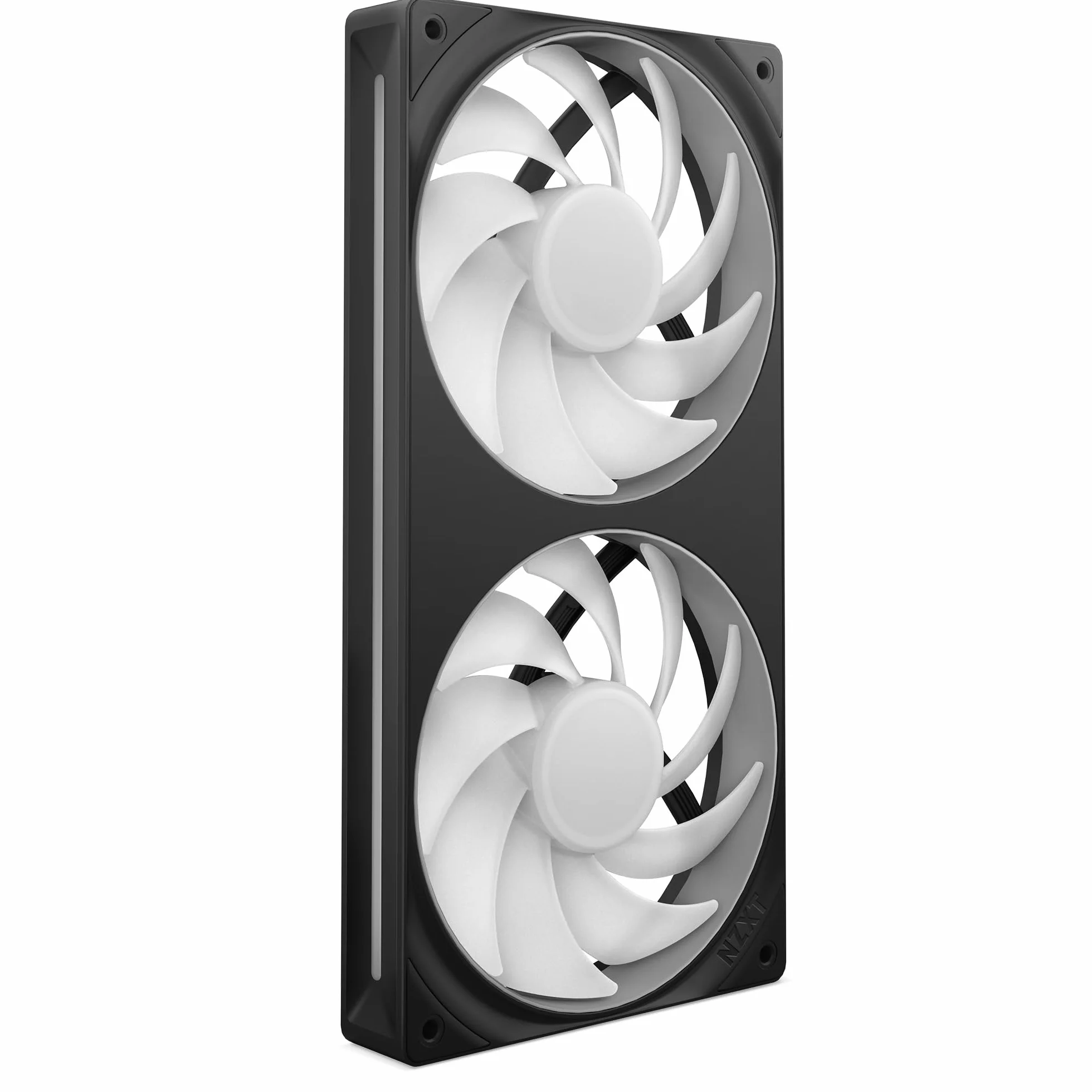 NZXT F240 RGB Core - Unidad de 240 mm con 2 ventiladores RGB de 120 mm - Control de velocidad e iluminación - Alta presión estática y flujo de aire - 8 LED aRGB por ventilador - Negro