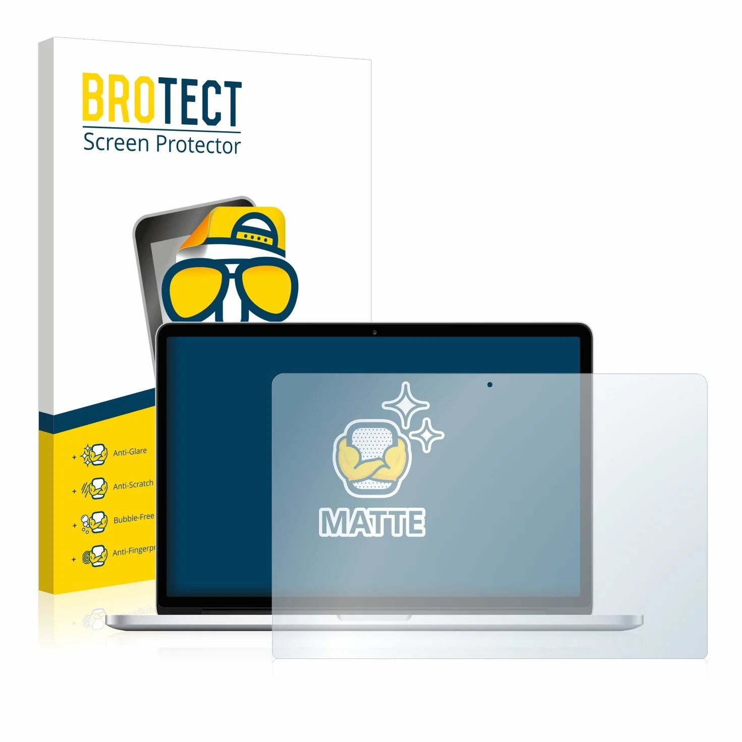 BROTECT Protector Pantalla Anti-Reflejos para Apple MacBook Pro Retina 15" 2015 Película Mate Anti-Huellas