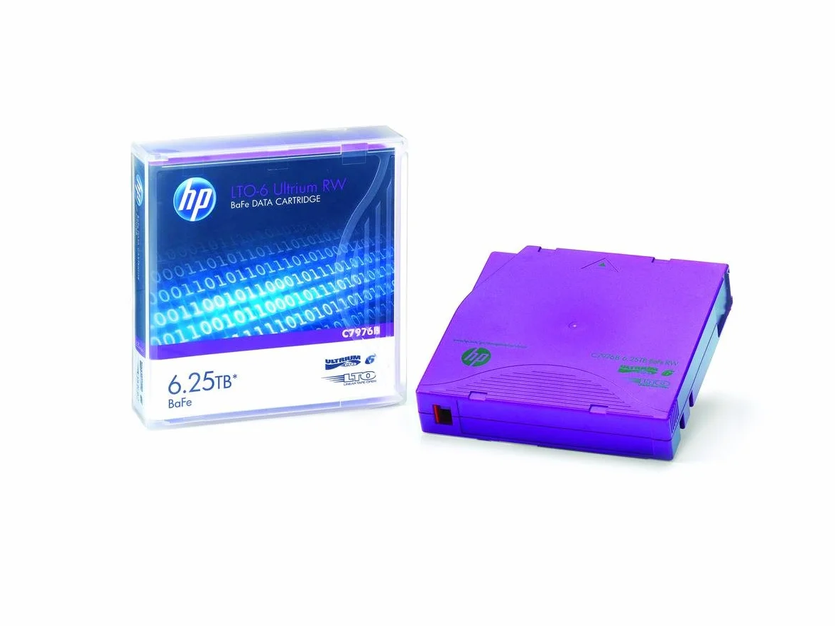 HP LTO-6 Ultrium RW - Cinta virgen (LTO, 6250 GB, 400 MB/s, Púrpura, 1,265 cm, 846m)