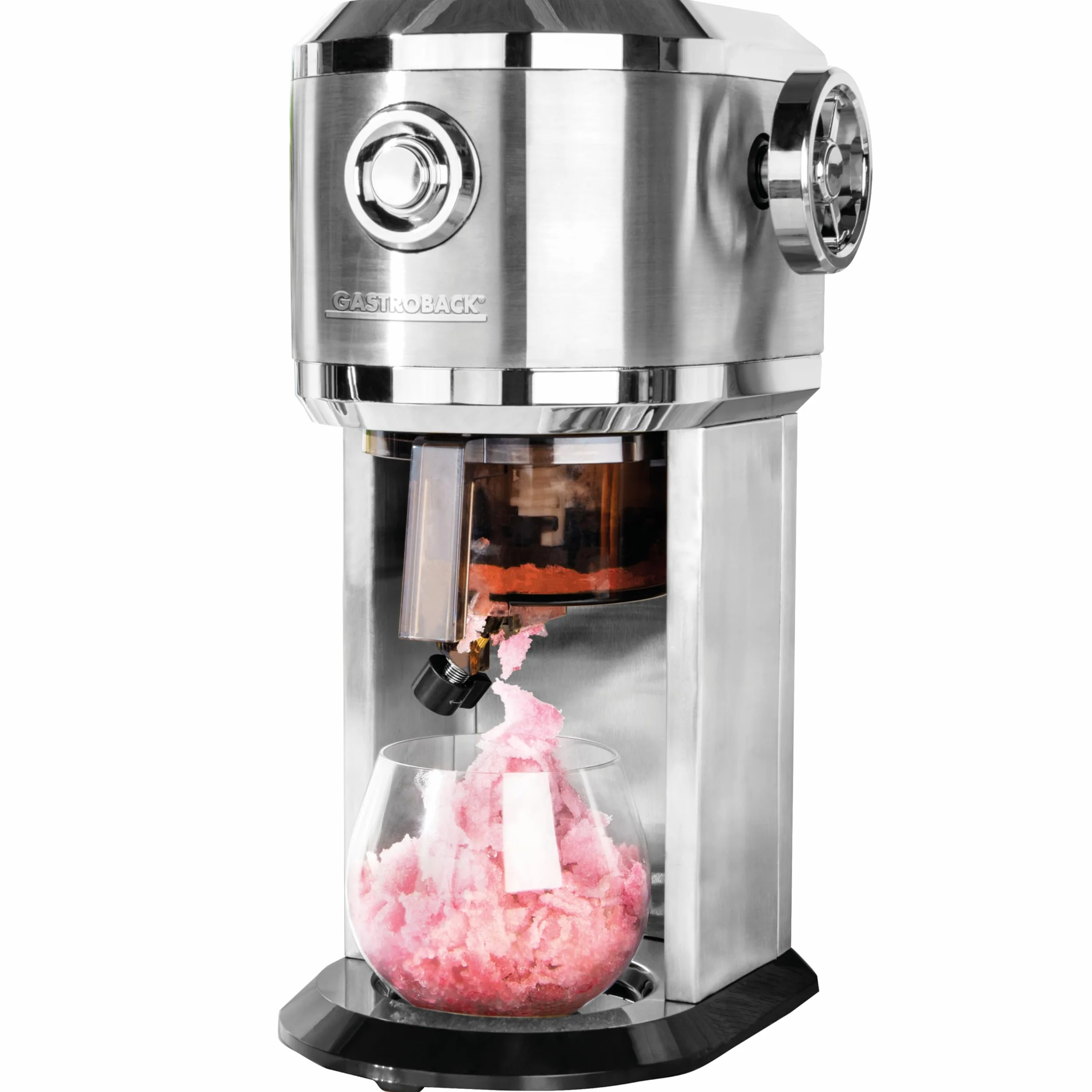 GASTROBACK Máquina para hacer granizados para el hogar, máquina para hacer granizados para cócteles congelados, conos de nieve, granizados, granitos y hielo triturado/Shaved Ice - Grosor de escofina