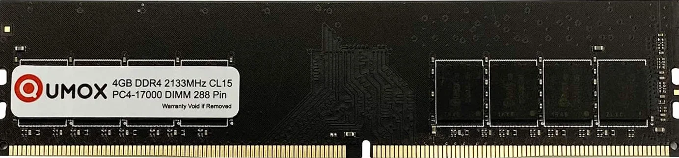 Qumox 4GB DDR4 2133MHz PC4-17000 CL15 Memoria RAM para PC de Escritorio (288 Pin DIMM, Non-ECC, Unbuffered)