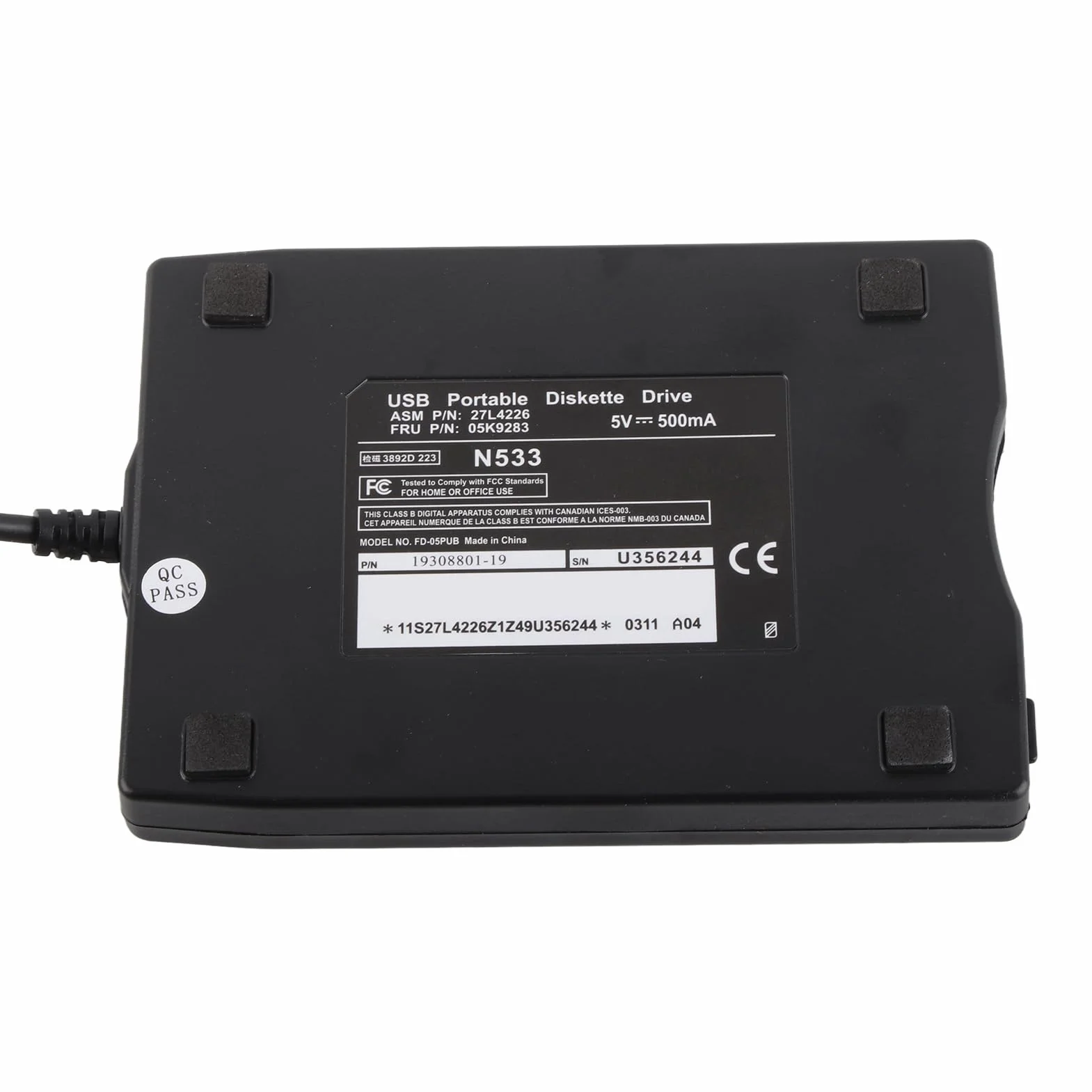 Dioche Unidad de Disquete USB Externa de 3,5, Unidad de Disquete USB Unidad de Disquete Portátil de 3,5 Pulgadas 720 KB Lector de Disquete para Disquete MF2-HD de 1,44 M y 3,5 Pulgadas