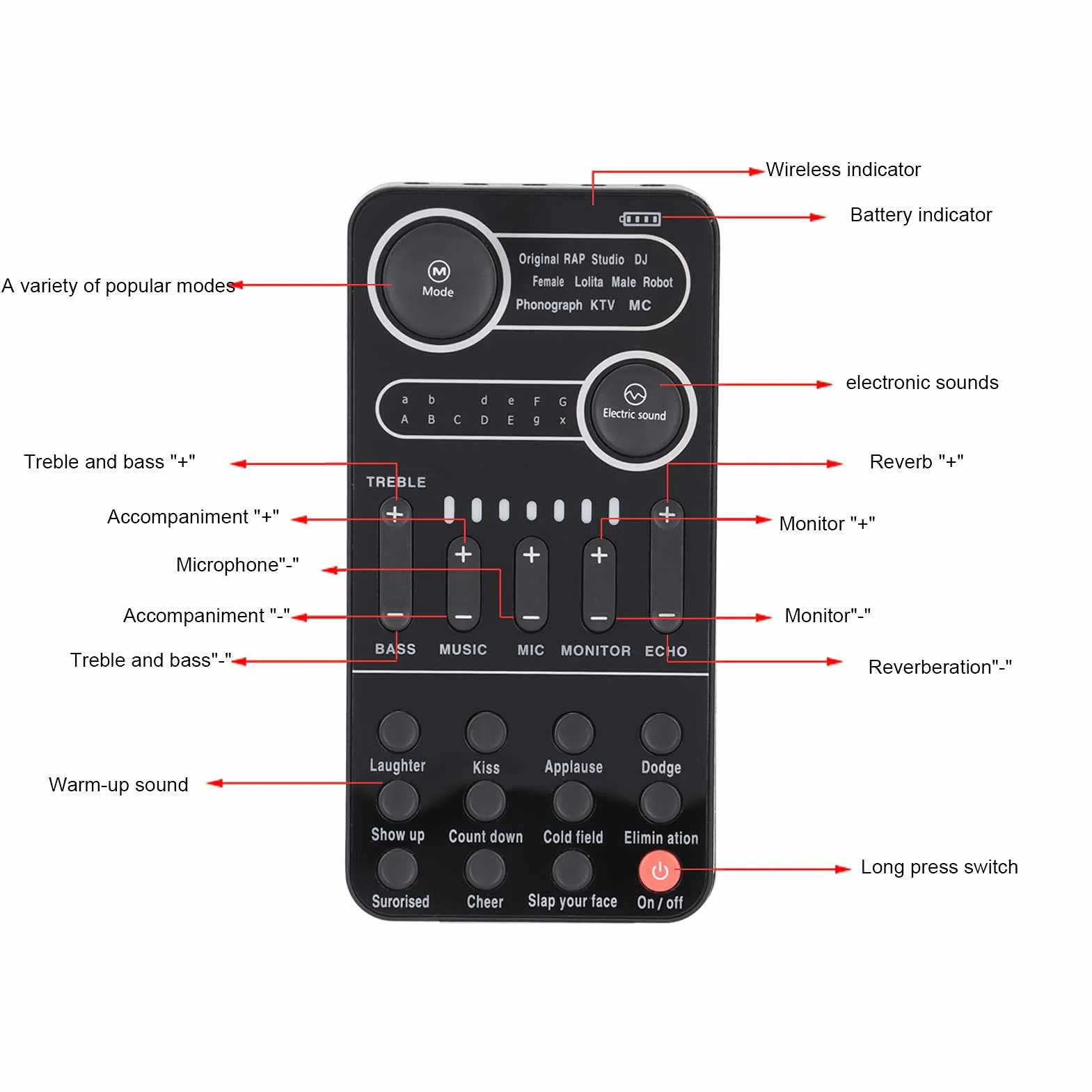 CCYLEZ Juego de Tarjetas de Sonido, Tarjeta de Sonido Interna, Cambiador de Voz en , Tarjeta de Sonido USB, Reducción Inteligente de Ruido, para Teléfono Móvil Y Computadora Universal, PC(K9)