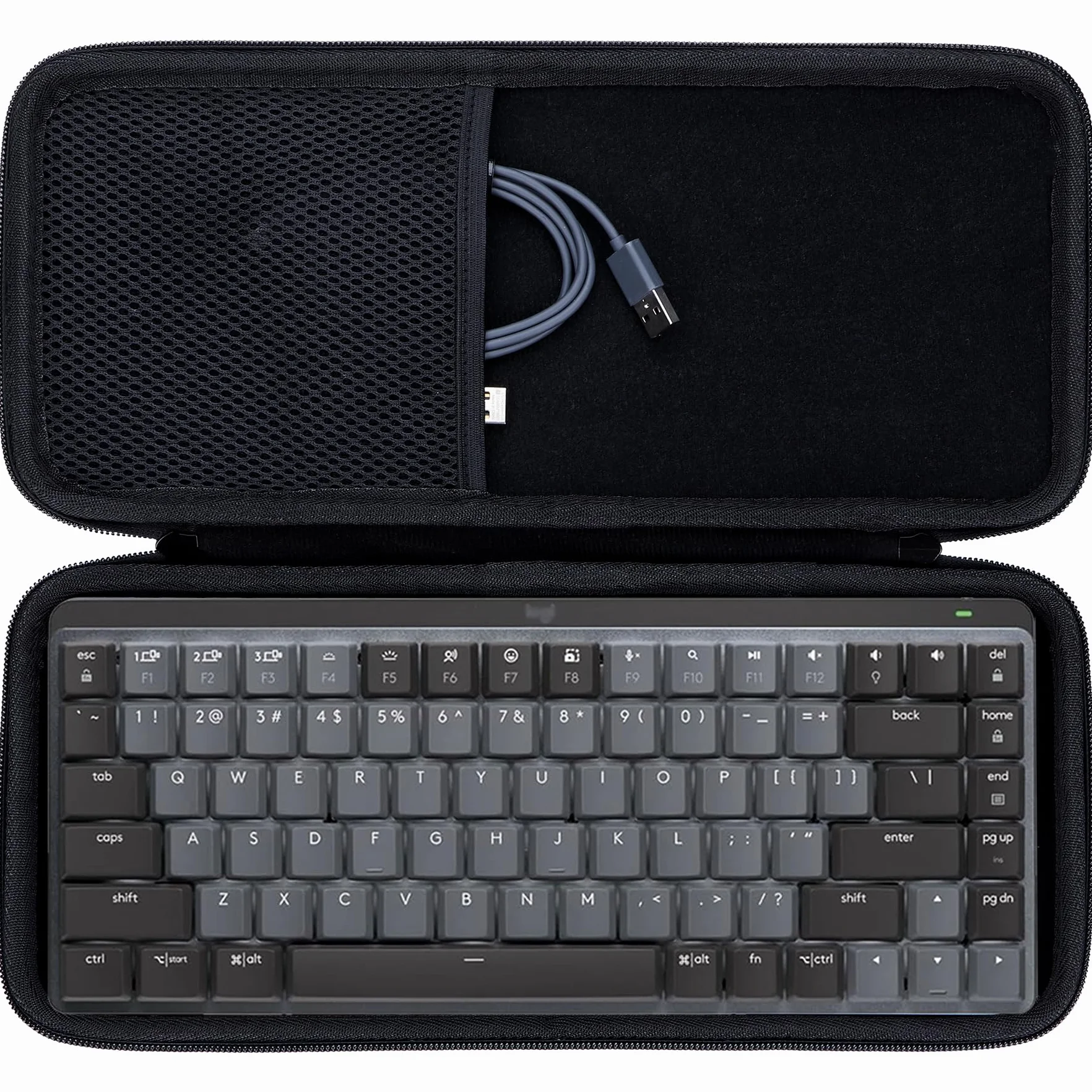 Lebakort Duro Caja Estuche Funda para Logitech MX Mechanical Teclado Mini para Mac Inalámbrico Iluminado