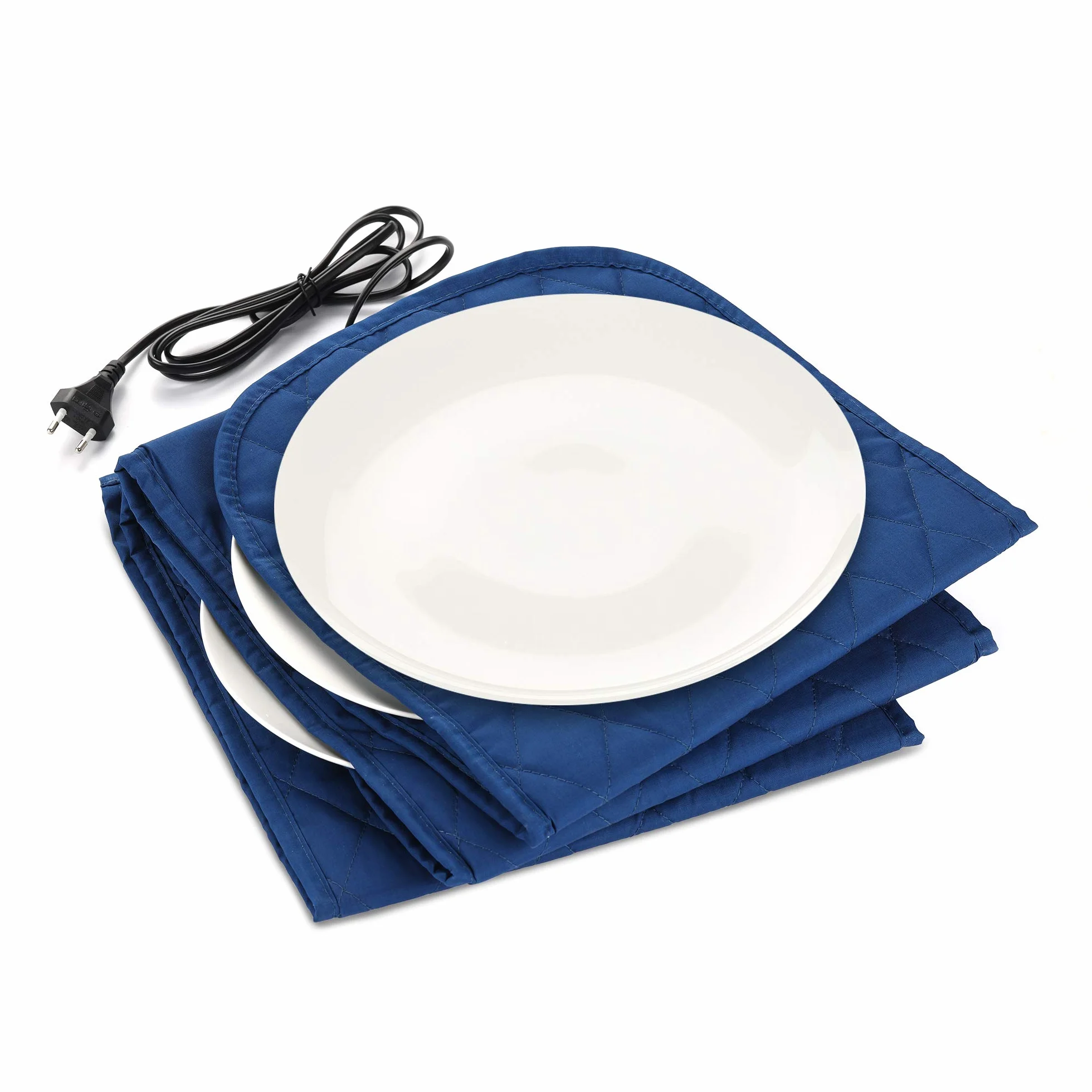 Navaris Plate Warmer Electric 10-Plate Capacity Ø32 cm 34x30x3 cm