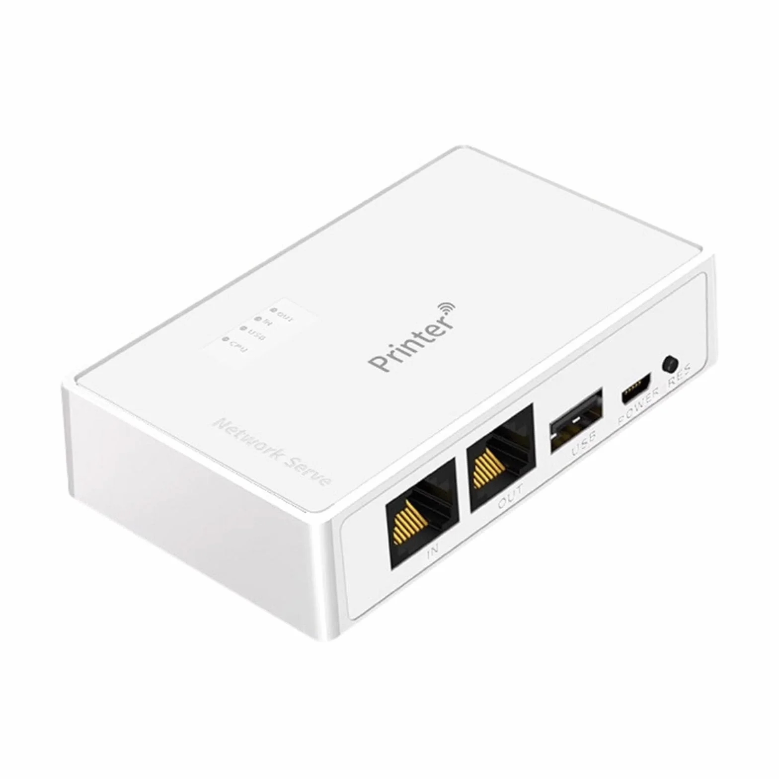 Servidor de impresión inalámbrico USB, 10 / 100Mbps, Convierte la Impresora a un Servidor de Red inalámbrico WiFi Ethernet para Compartir Dispositivos