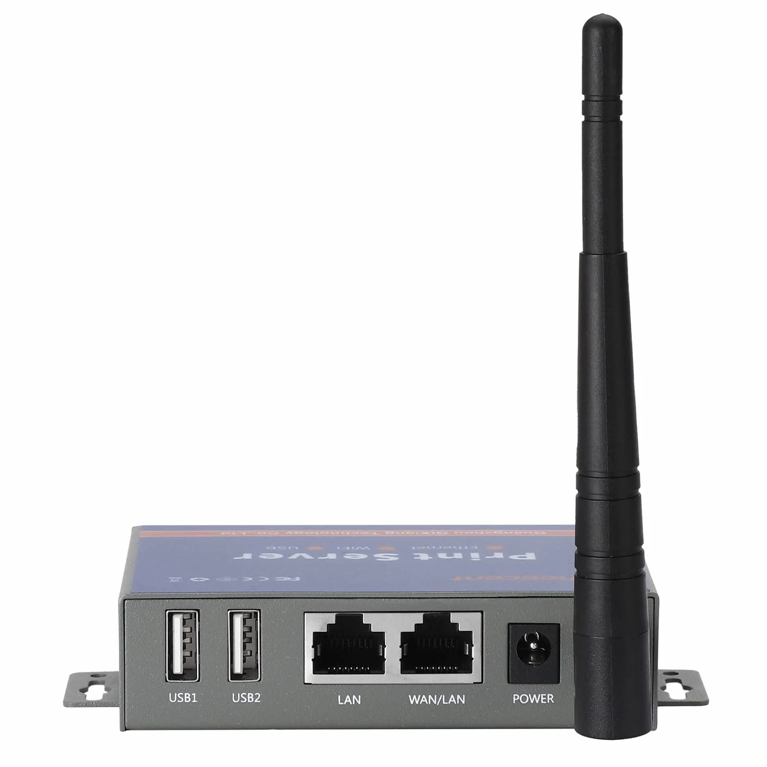 Servidor de impresión WiFi (NO Plug&Play), servidor de impresión USB de 2 puertos, servidores de impresión en red para computadoras - Convierta una impresora USB en una red WiFi Ethernet - Windows Mac