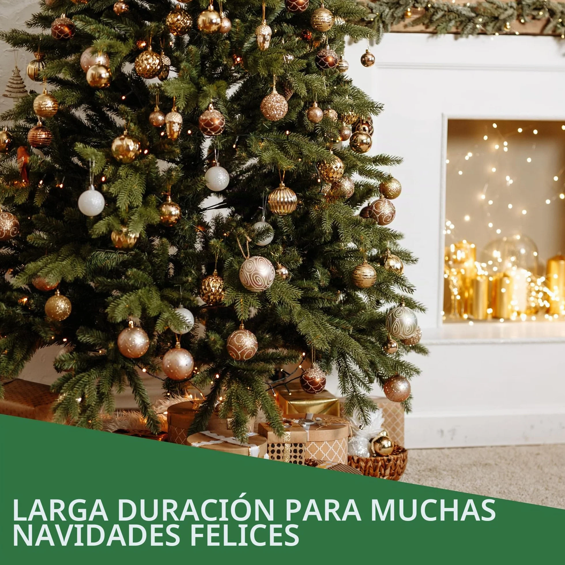 Nordstern ganchos para árbol de Navidad colgadores de montaje rápido 150 piezas 3,3 cm Verde