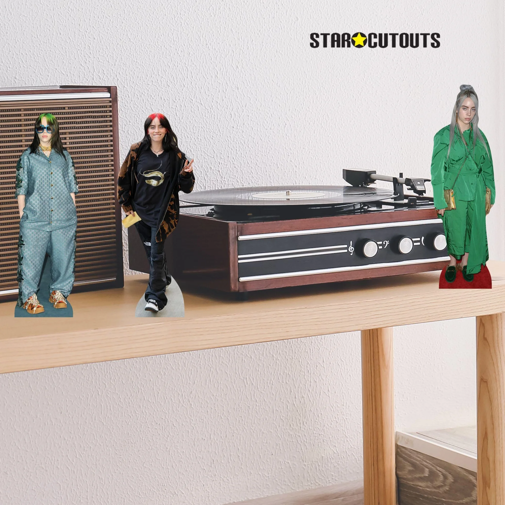 Star Cutouts Billie Eilish Estantería de cartón 31 cm