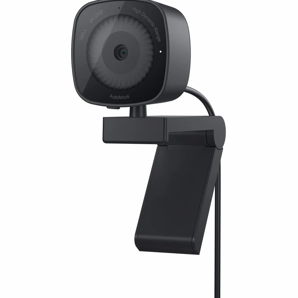 Dell Cámara Web WB3023-2K QHD/FHD/HD, Sensor Sony, Apertura f2.0, detección Facial, micrófono de reducción de Ruido, Zoom HD 2X, USB-A, Microsoft Teams/Zoom Certificado, Color Negro