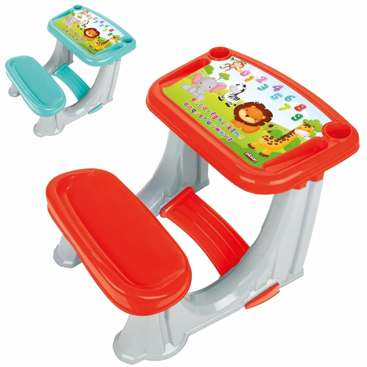 Pilsan Banco Escolar Infantil 03364 z Pupitre, 50 kg, 3 lata, Czerwony