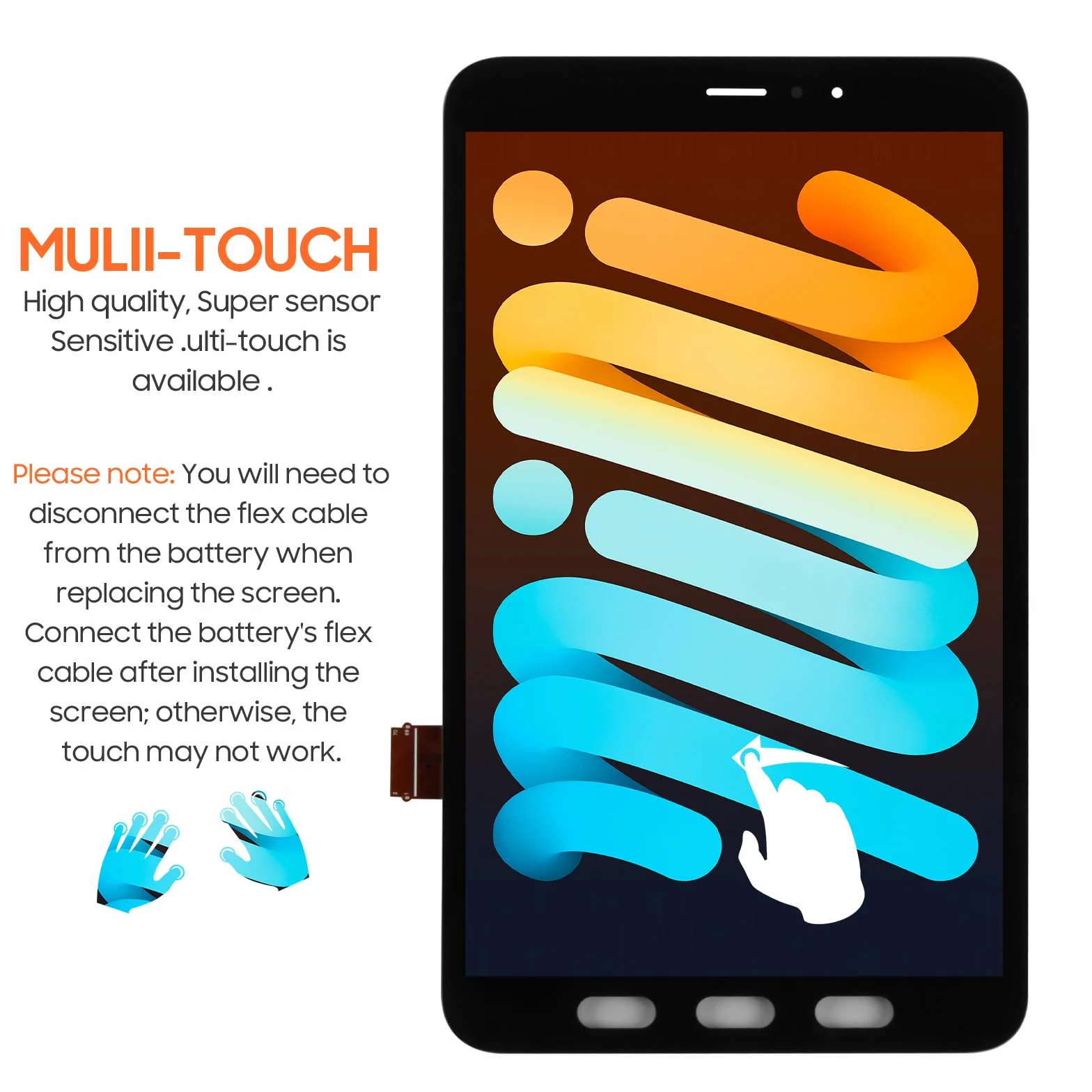 Pantalla de repuesto para Samsung Galaxy Tab Active 3 2020, pantalla LCD SM-T575 SM-T577, digitalizador de pantalla táctil, montaje completo, con herramientas