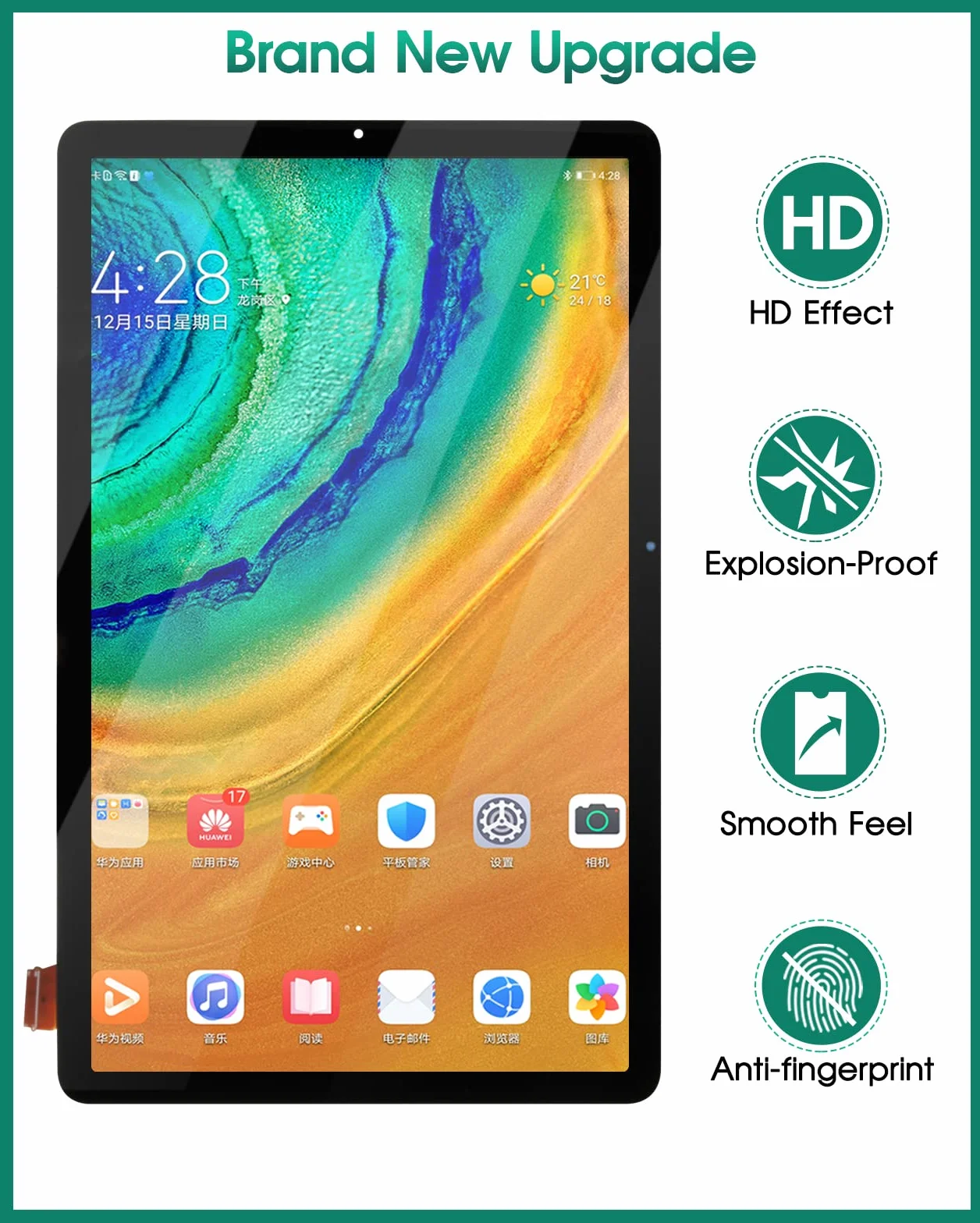 Repuesto para Samsung Galaxy Tab S6 Lite P610 SM-P610 SM-P615 Pantalla LCD de 10.4 pulgadas, digitalizador de pantalla táctil, piezas de reparación de montaje de vidrio