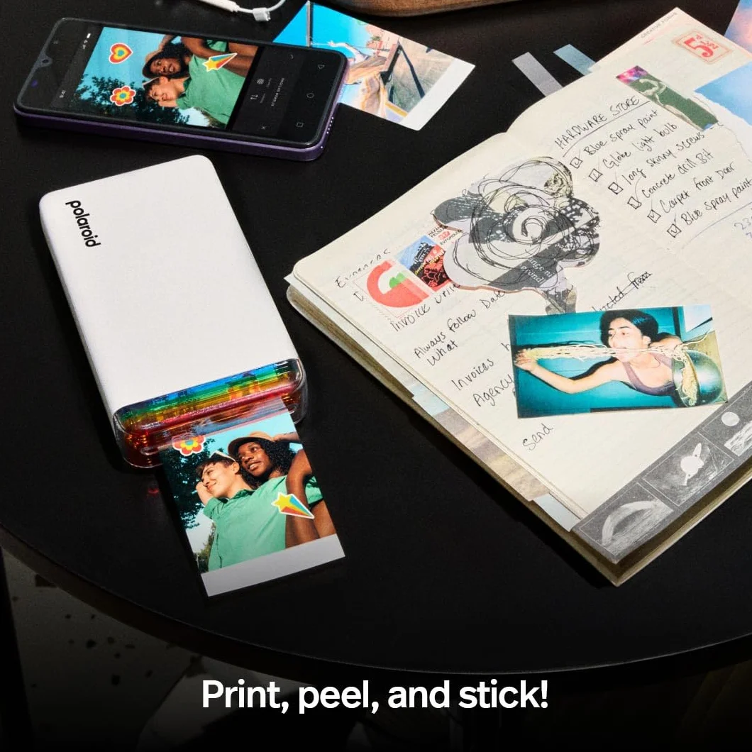 Polaroid Hi-Print - 2nd Generation - Bluetooth Connected 2x3 Pocket Photo, Dye-Sub Printer, Blanco, Solo Impresora