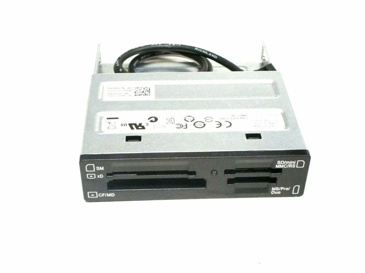 Lector de Tarjetas I/O Interconnect HI215-5, HI215, para Celsius y Otros Modelos con bahías de 3,5 Pulgadas Multiformato para PC, 3,5 Pulgadas, Negro, Reacondicionado