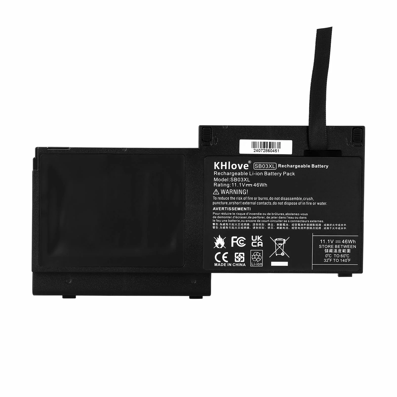 SB03XL Laptop Batería para HP EliteBook 820 825 G1 G2 720 725 G1 G2 Serie SB03046XL-PL 716725-171 716725-1C1 716726-171 716726-421 716726-1C1 717378-001 740362-001 HSTNN-LB4T/IB4T HSTNN-L13C