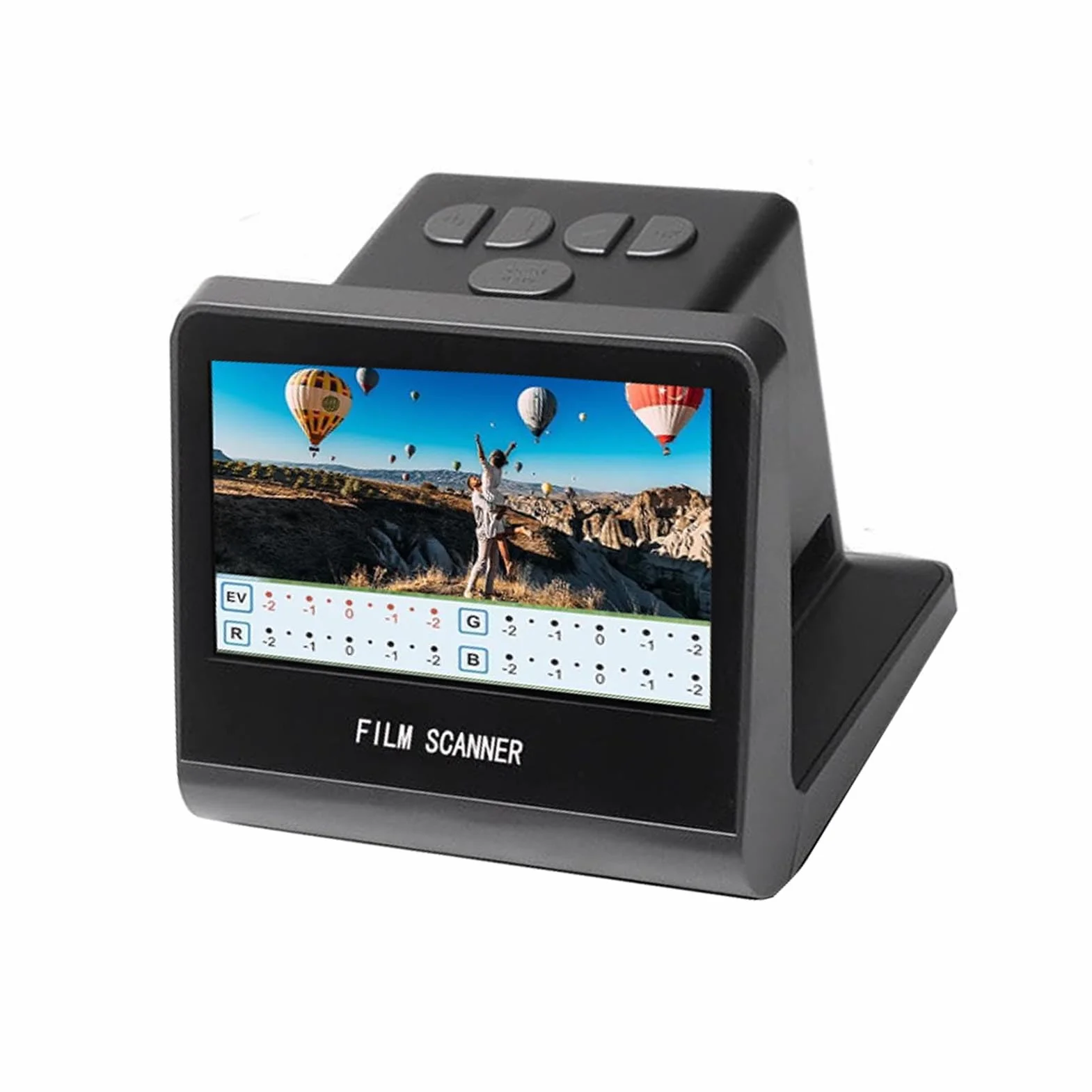 ASHATA Digital Film Slide Scanner, Se Convierte Negativo en Fotos JPEG de 22MP Digitales, Compatibles con 35/126/110/135/126/110/50 Mm, para Super 8, con Pantalla LCD de 5 Pulgadas