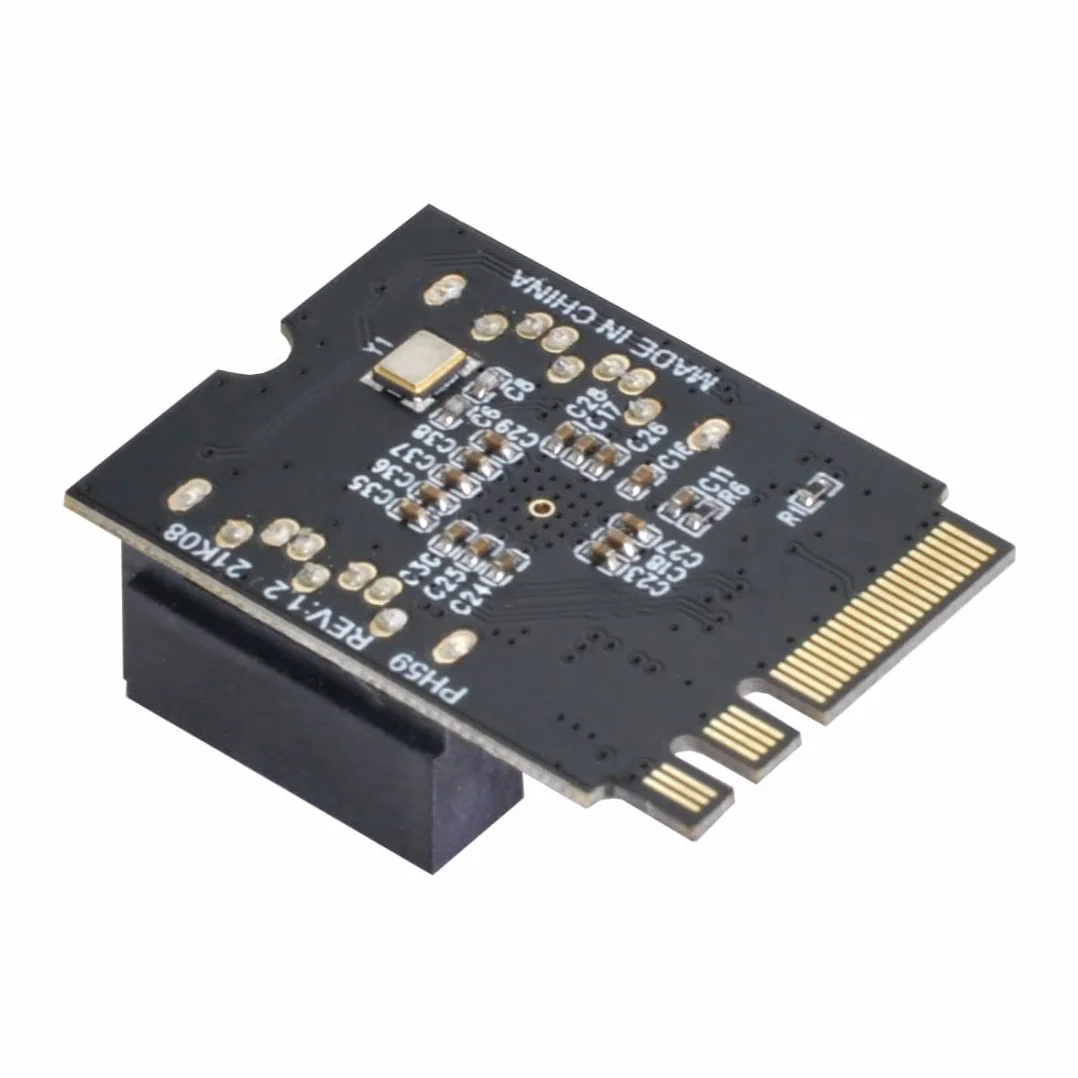 ChenYang Adaptador de tarjeta de extensión PCIE 3.0 M.2 (llave A+E) a 2 SATA 3.0 para tarjeta madre SATA de extensión de puerto de disco duro