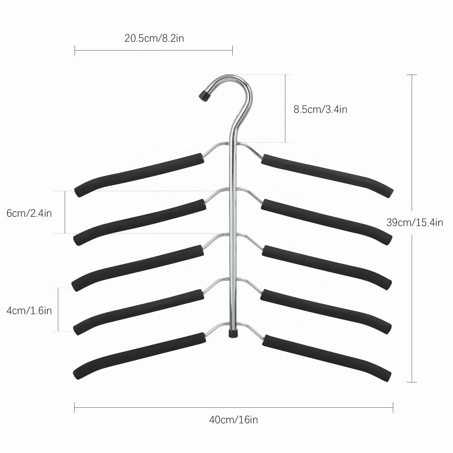 Perchas 5 en 1 Multifuncional Organizador para Adultos 3 Pack Antideslizantes Resistentes