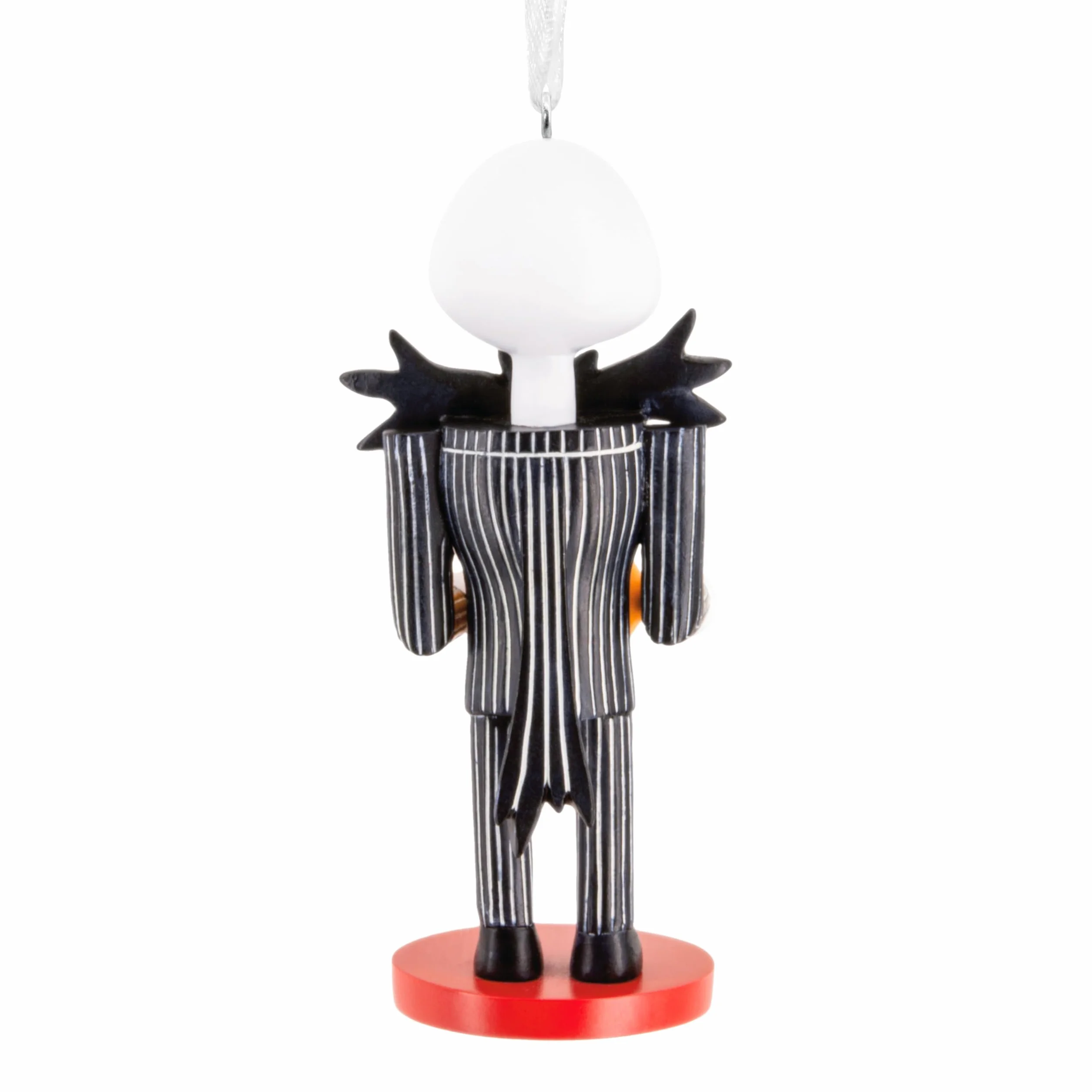 Hallmark Jack Skellington Adorno de Cascanueces Decoración de Árbol Pesadilla Antes de Navidad Coleccionable Negro Blanco