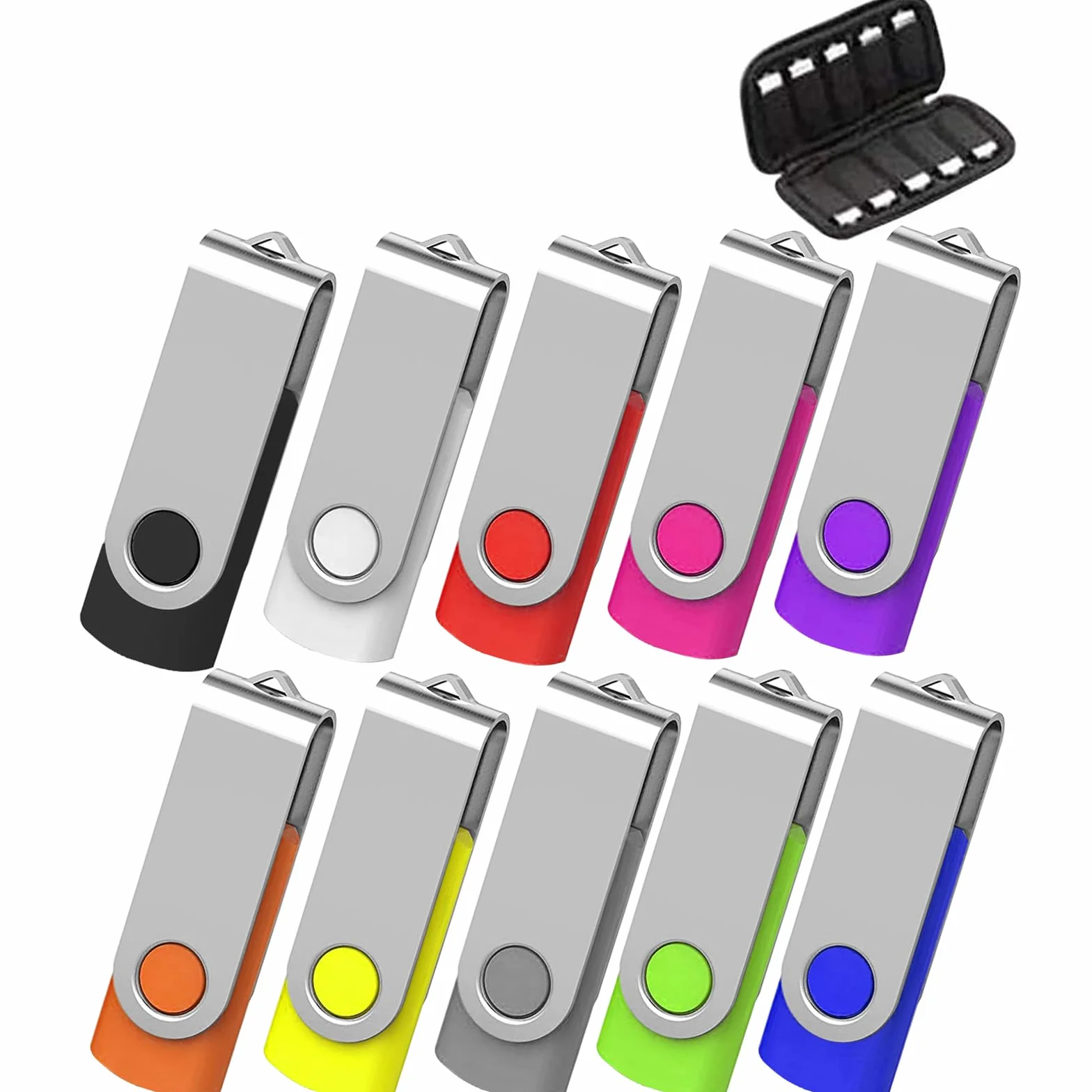 TEWENE [Paquete de 5] Unidades flash USB - Unidad flash USB 2.0 de alta velocidad [Paquete de 10 - 32 GB]