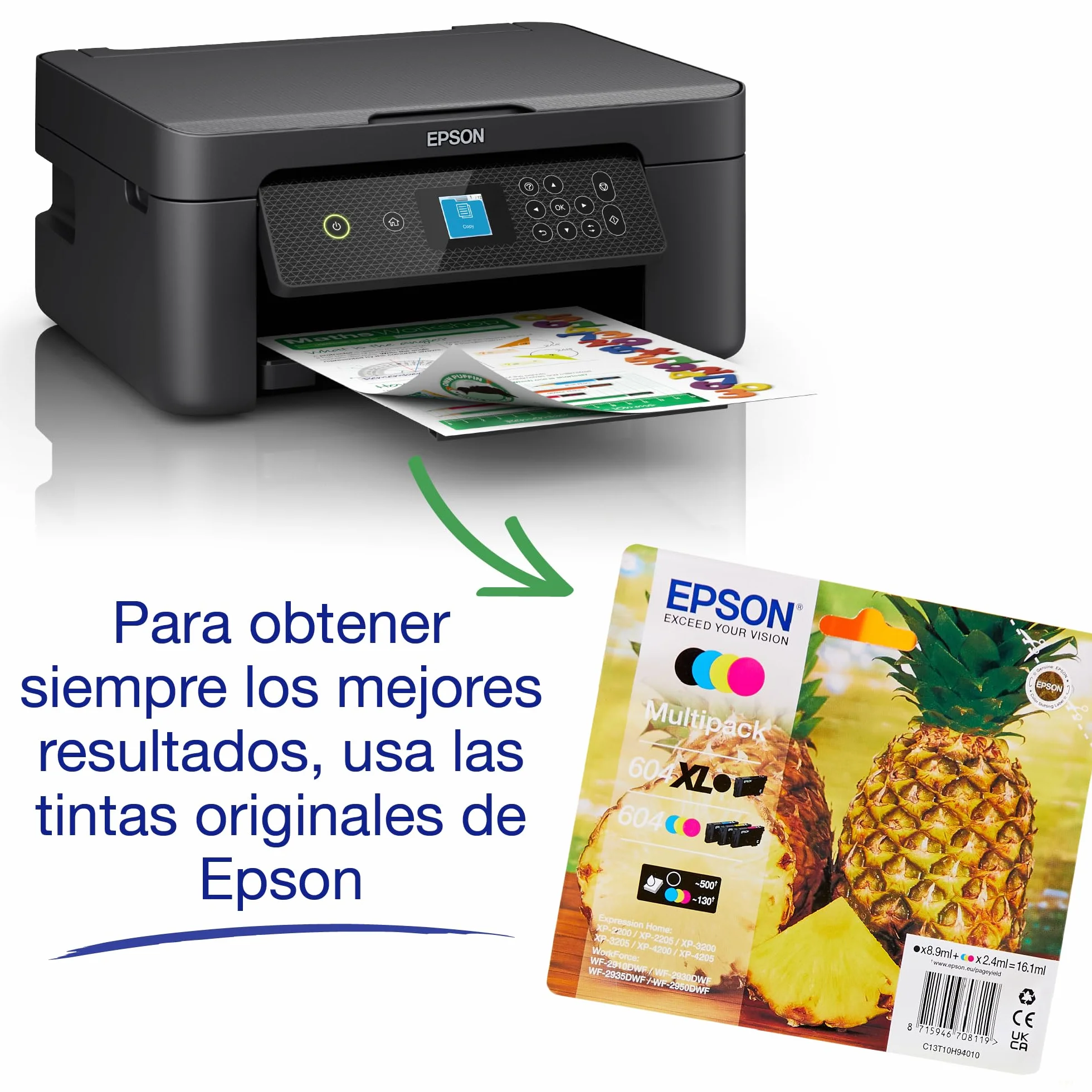Epson Impresora de inyección de Tinta multifunción Expression XP-3200 A4 con conectividad inalámbrica y 3 Meses Gratis de suscripción ReadyPrint Flex*