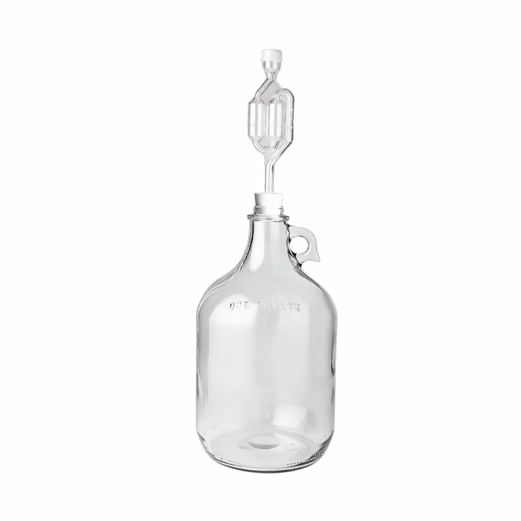 Home Brew Ohio Fermentador de vino 1 galón con tapón y doble burbuja Airlock
