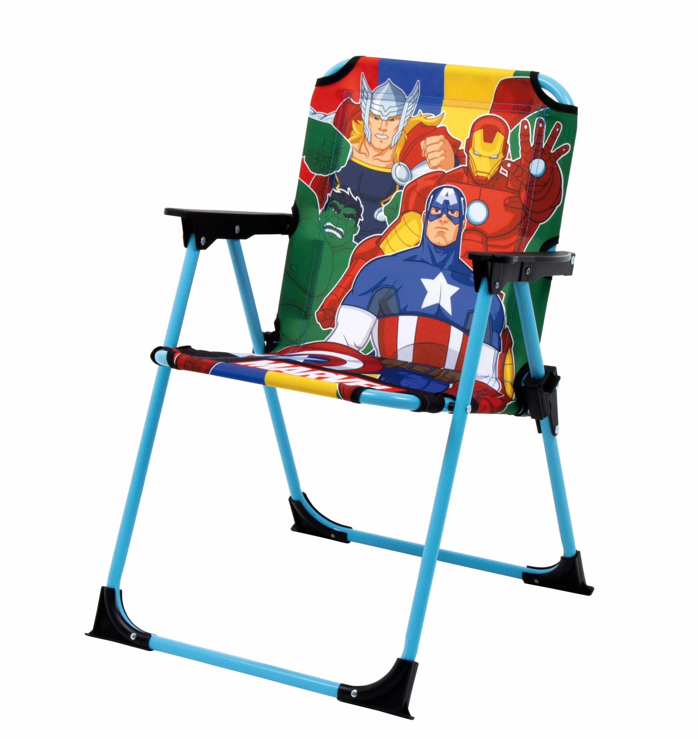 ARDITEX Silla Plegable Los Vengadores Marvel 38x32x53cm para Jardín Camping Playa
