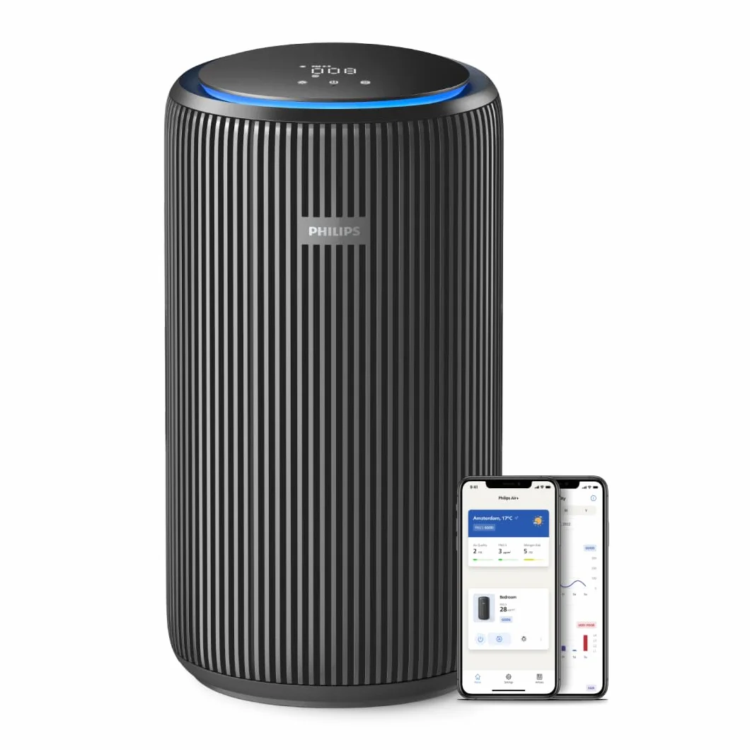 Philips Purificador de aire Serie 4200 HEPA NanoProtect doble filtro carbón activo CADR 600m³/h 156m² AC4221/11
