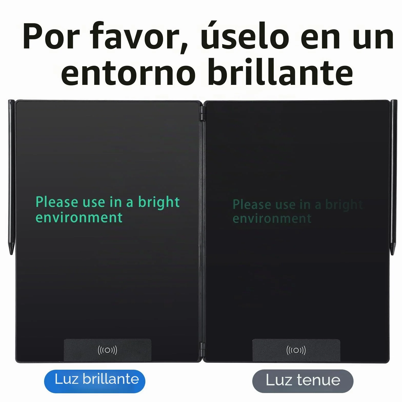 EMEBAY Tableta de escritura LCD 14,3 pulgadas plegable bloc de notas digital
