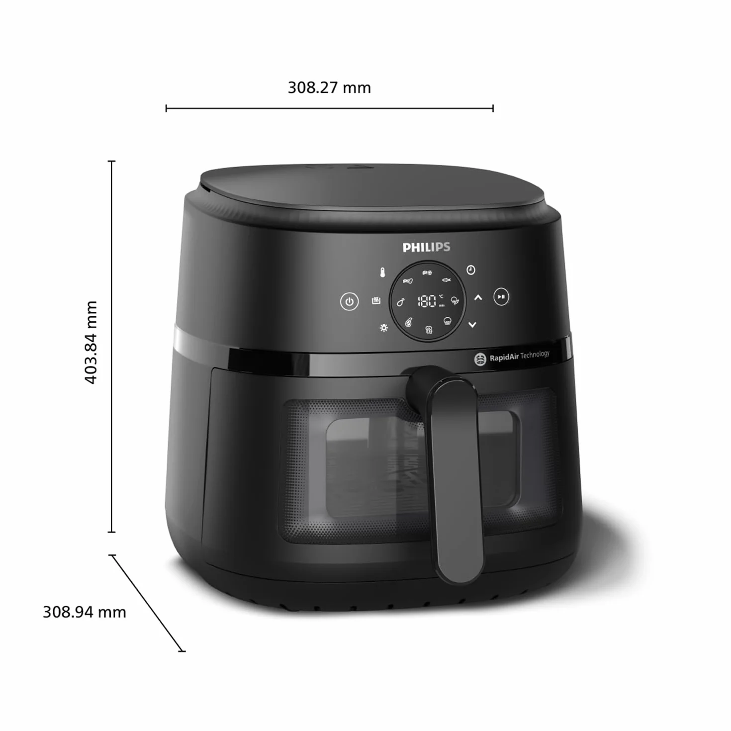 Philips Airfryer 2000 Series Freidora Clásica 6,2L RapidAir 13 Modos de Cocinado Pantalla Táctil NA230/00